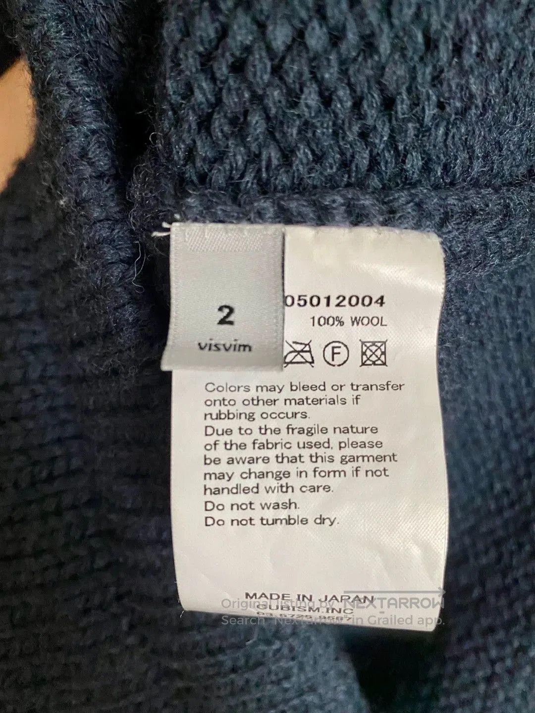 Visvim visvim Dark Blue Wool Cardigan Orange Buttons. Size US M / EU 48-50 / 2 - 5 Thumbnail