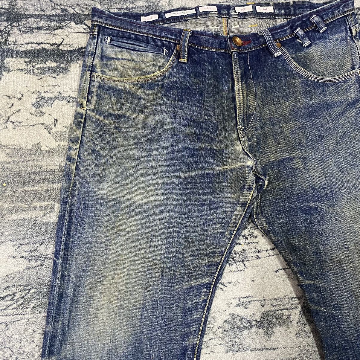 If Six Was Nine × Paul Smith Red Ear × Vintage Vintage Selvedge Paul Smith Rusty Faded Distress Denim Jeans Size US 33 - 8 Thumbnail