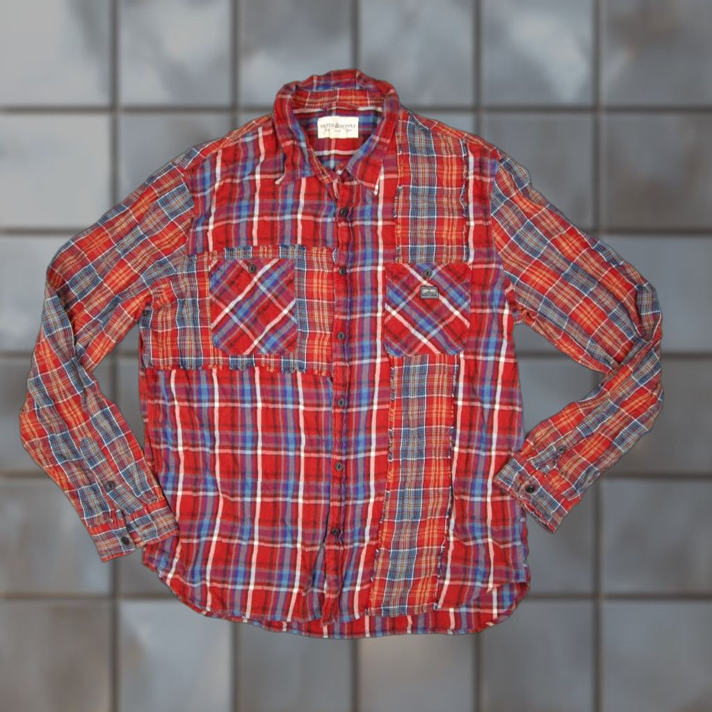 VINTAGE Ralph Lauren Denim Supply Shirt Men's 2XL Long Sleeve