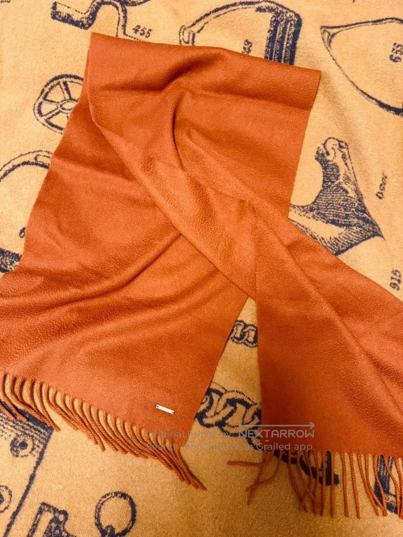 Loro Piana Loro Piana Cashmere Scarf, Brick Red Size ONE SIZE - 1 Thumbnail