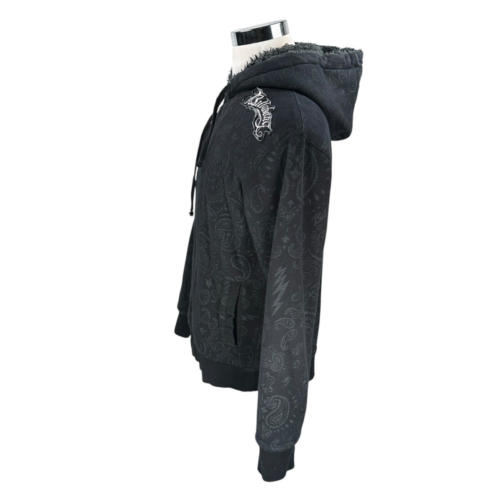 Billabong Billabong Hoodie Men’s XL Black Skull Paisley AOP Zip Y2K Size US XL / EU 56 / 4 - 5 Thumbnail