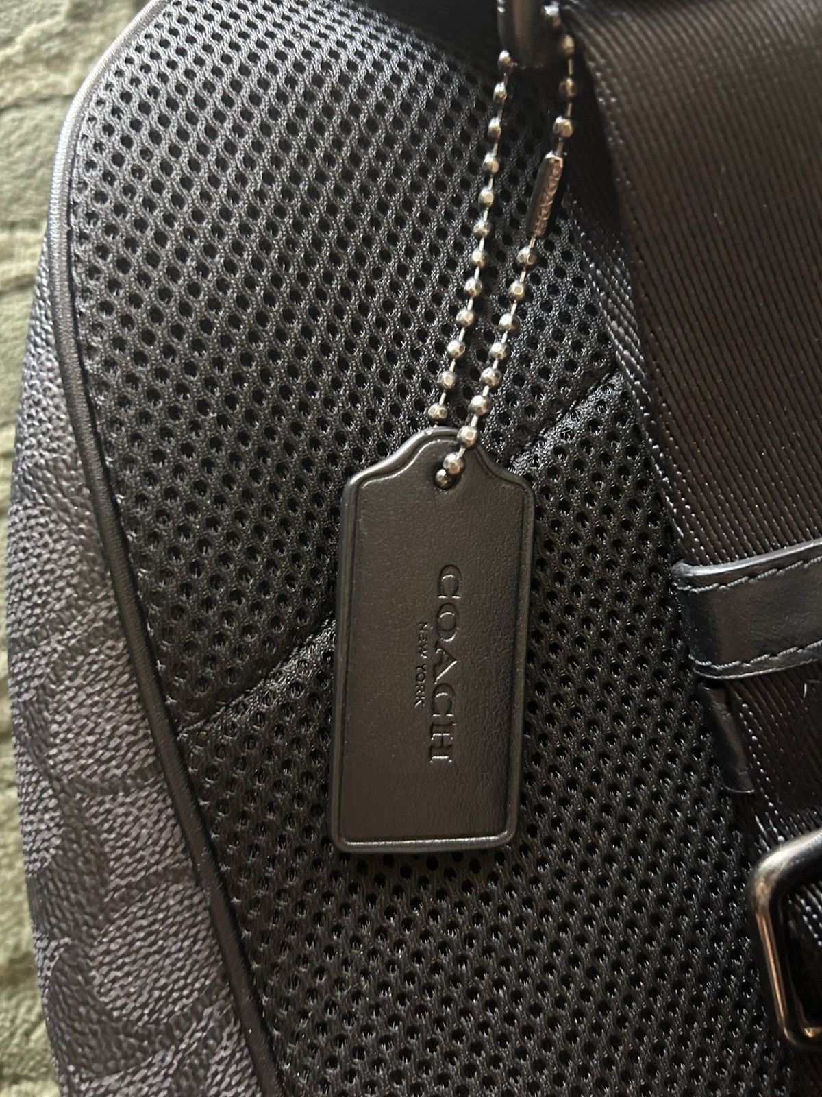 Coach COACH BLACK MONOGRAM SIDE-BAG (MENS) Size ONE SIZE - 4 Thumbnail