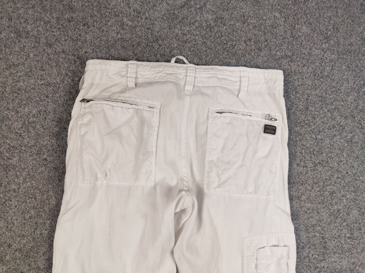 Freeman T. Porter Vintage Freeman T Porter Cargo Zip Linen Pants Y2k style Size US 34 / EU 50 - 10 Thumbnail