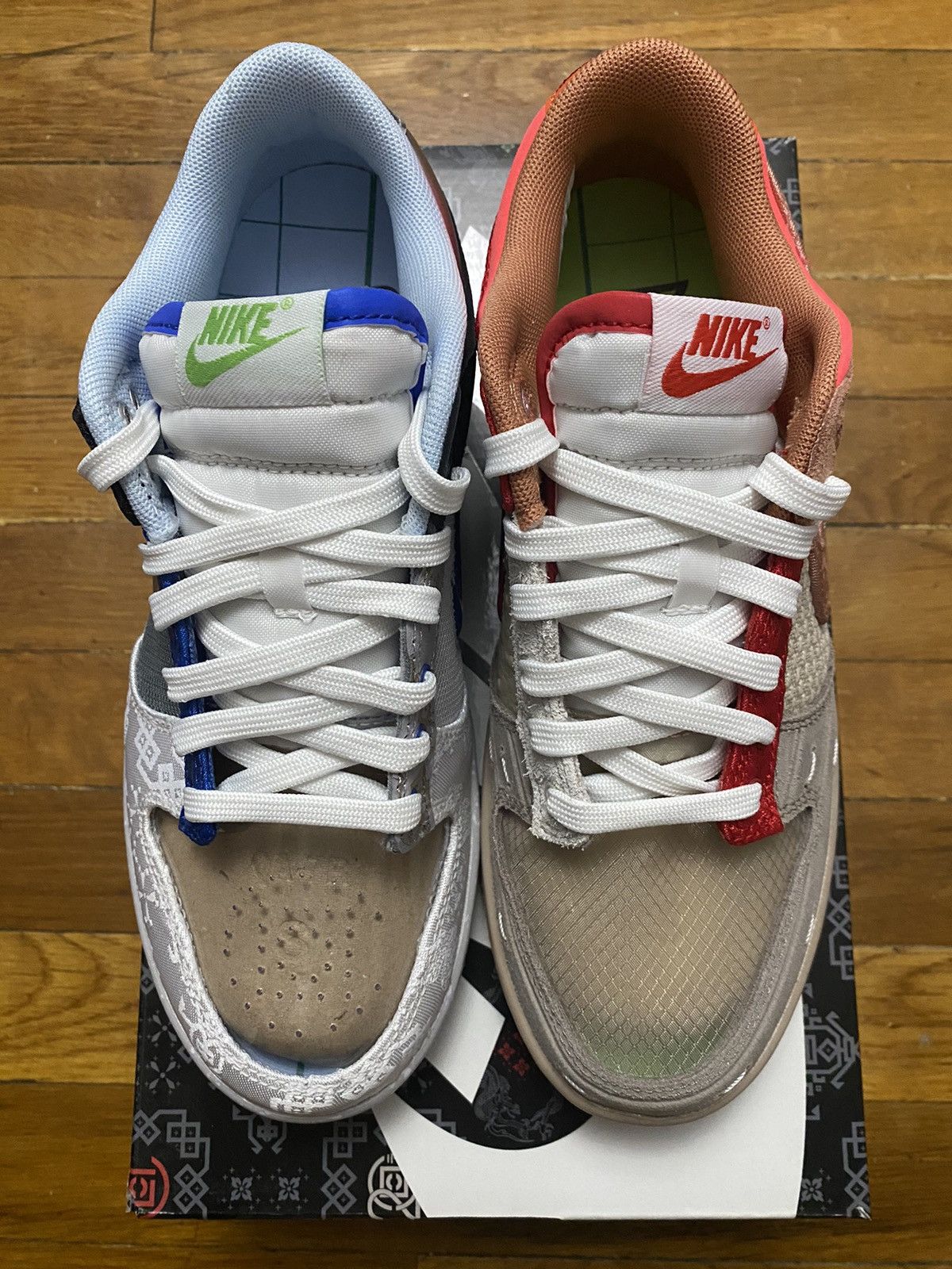 CLOT × Nike Size 6.5 - Nike Dunk Low SP What The CLOT with Card Men’s Size US 6.5 / EU 39-40 - 5 Thumbnail