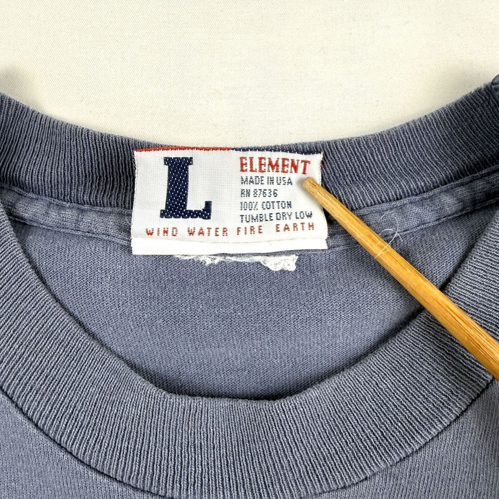 Element VINTAGE Element Skateboards Shirt L Blue 1990s Graphic Tee Grunge Mens Size US L / EU 52-54 / 3 - 5 Thumbnail