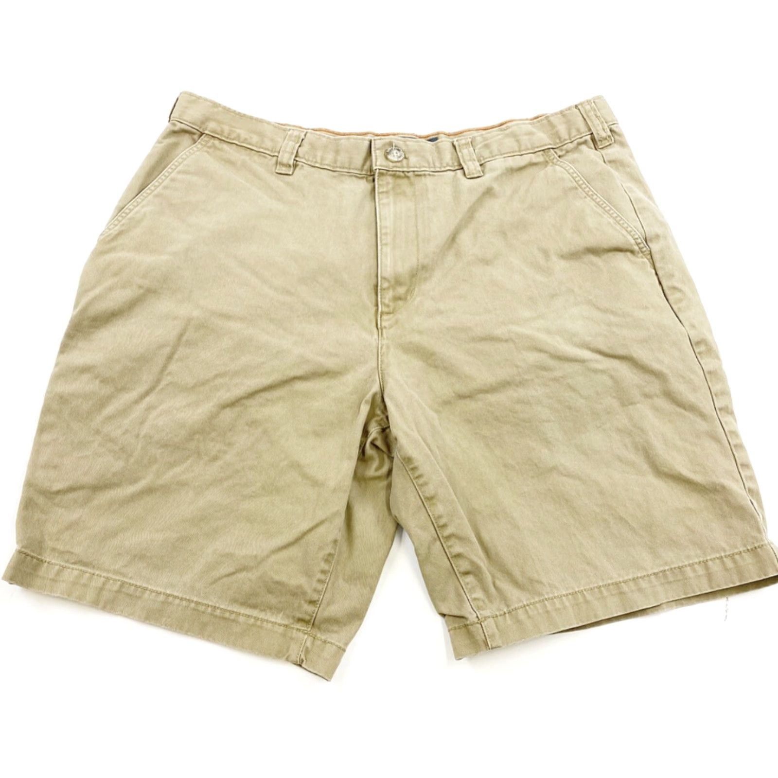 Eddie Bauer Eddie Bauer Chino Shorts Mens 36 Khaki Beige Solid Chino 36 Mens Size US 36 / EU 52 - 2 Thumbnail
