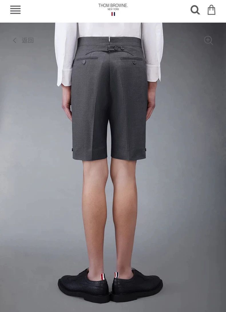 Thom Browne Thom Browne Size 2 Classic dark gray suit shorts 2503-Nex Size US 32 / EU 48 - 6 Thumbnail