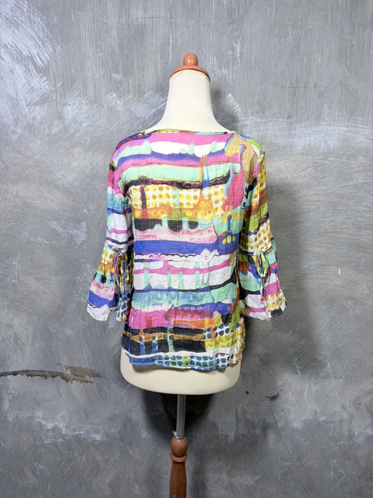 Japanese Brand Unknown Y2K Abstract Pop Art Women Tops Size M / US 6-8 / IT 42-44 - 5 Thumbnail