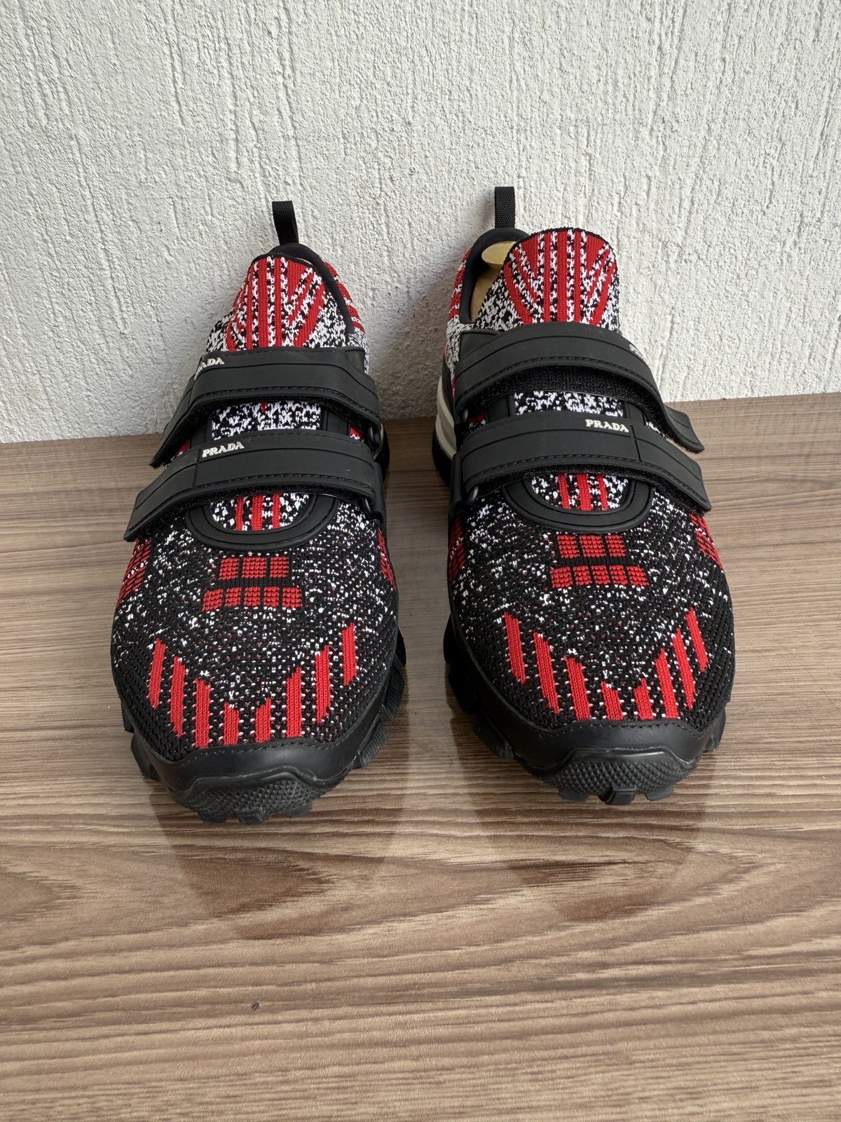 Prada Knit crossection leather trainers Size US 7.5 / EU 40-41 - 4 Thumbnail