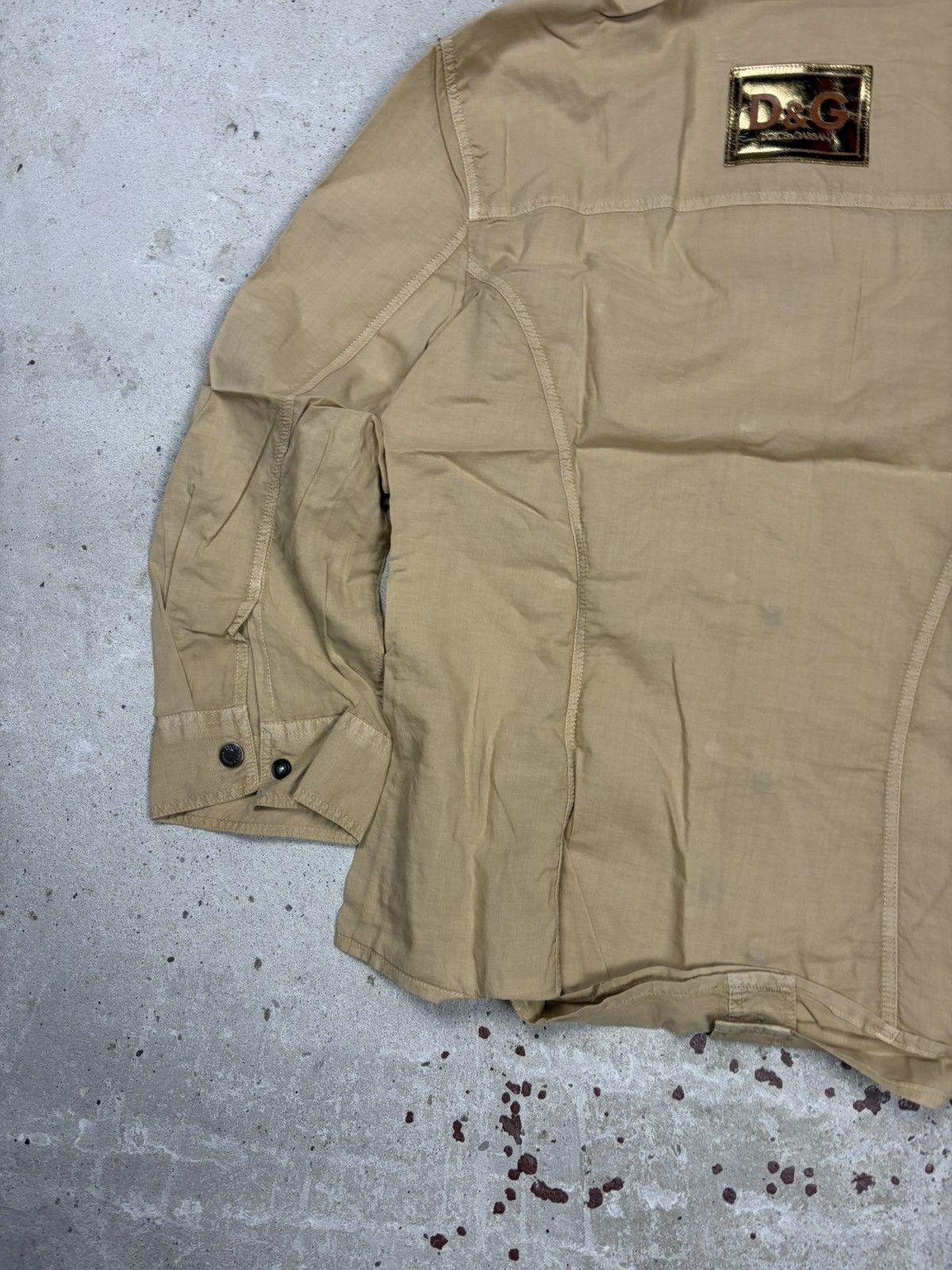 Dolce & Gabbana DSWT Dolce & Gabbana 2003 Utility Army Military Shirt Size L / US 10 / IT 46 - 13 Thumbnail