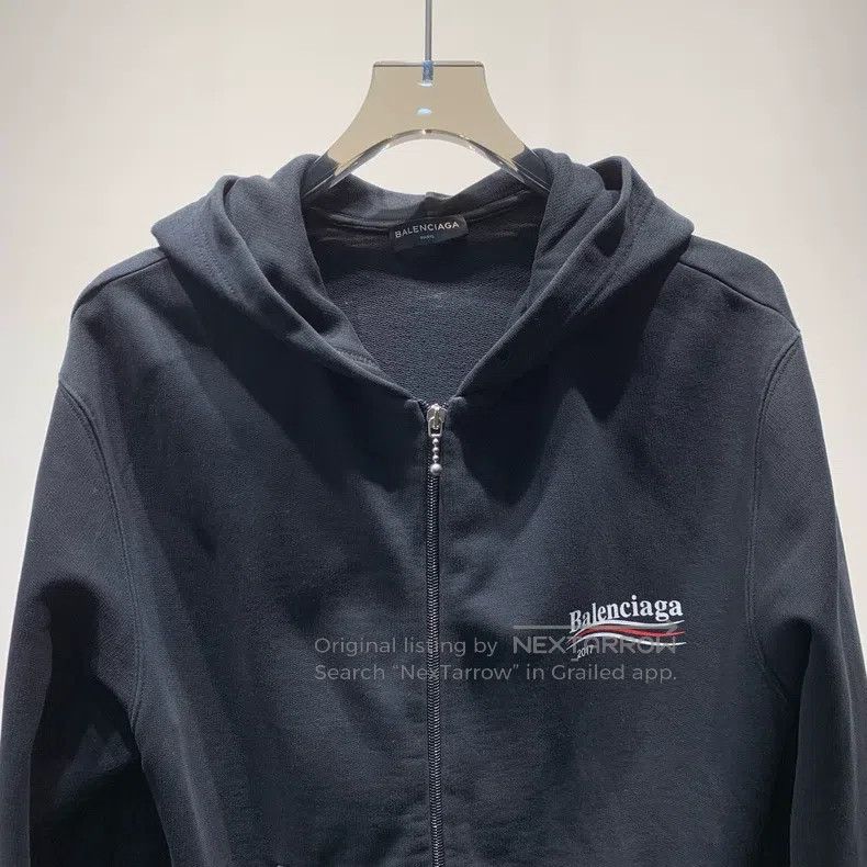Balenciaga Balenciaga Logo Printed Open Cardigan Sweatshirt Size US M / EU 48-50 / 2 - 3 Thumbnail