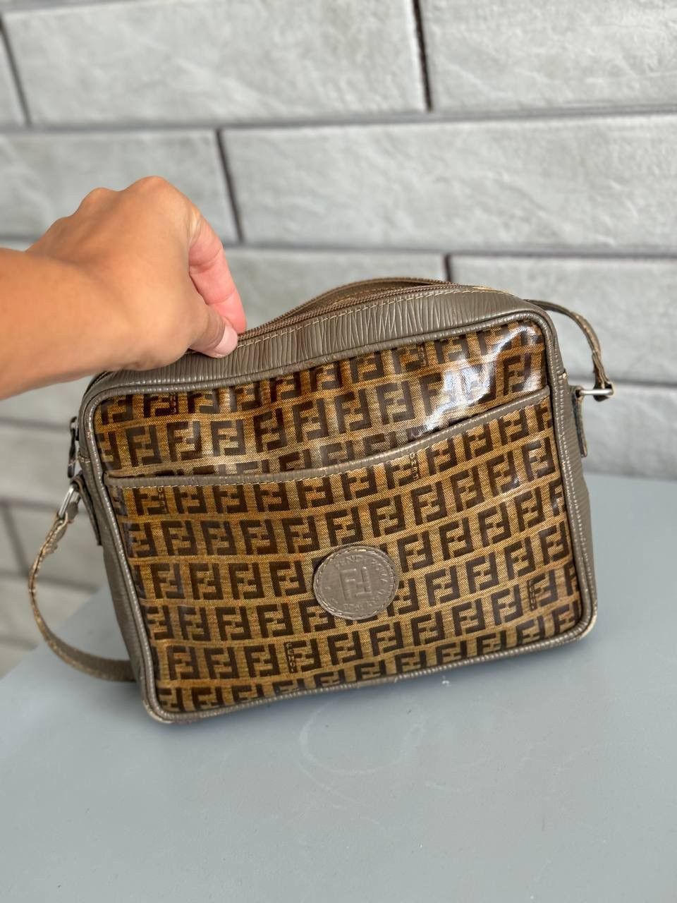 Fendi × Vintage Vintage 70s 80s fendi zucca monogram messenger bag Size ONE SIZE - 2 Thumbnail