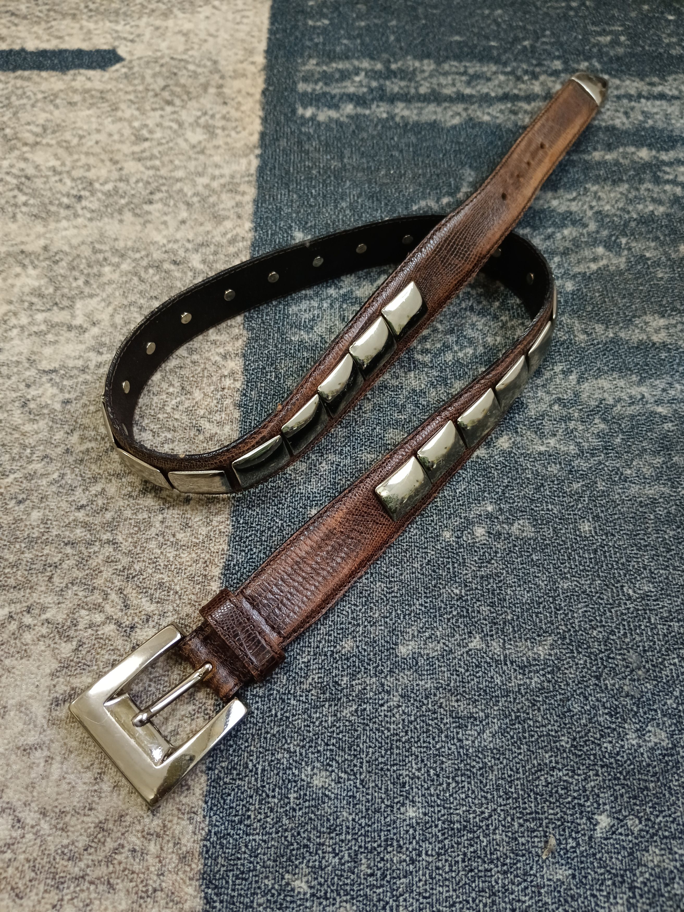 Leather ERREGHE LEATHER STUDD MADE IN ITALY Size ONE SIZE - 1 Thumbnail