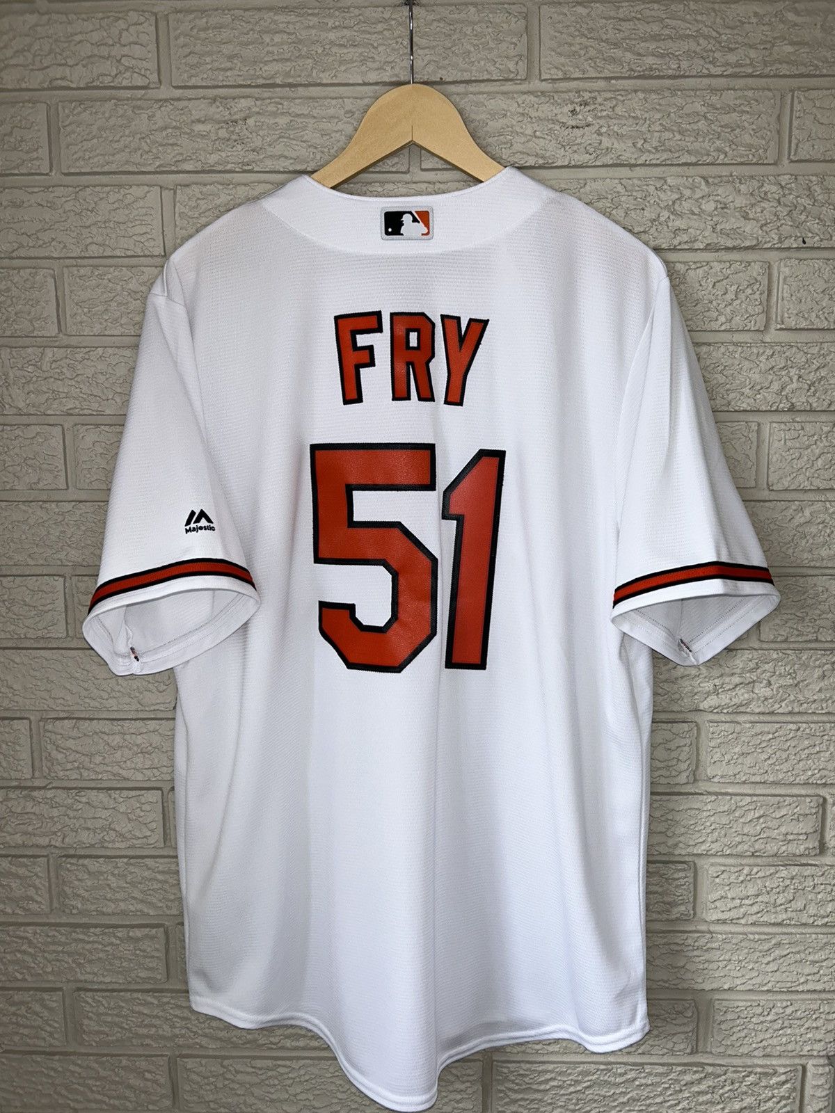 MLB × Majestic Majestic Baltimore Orioles Paul Fry Baseball Jersey Size US L / EU 52-54 / 3 - 7 Thumbnail