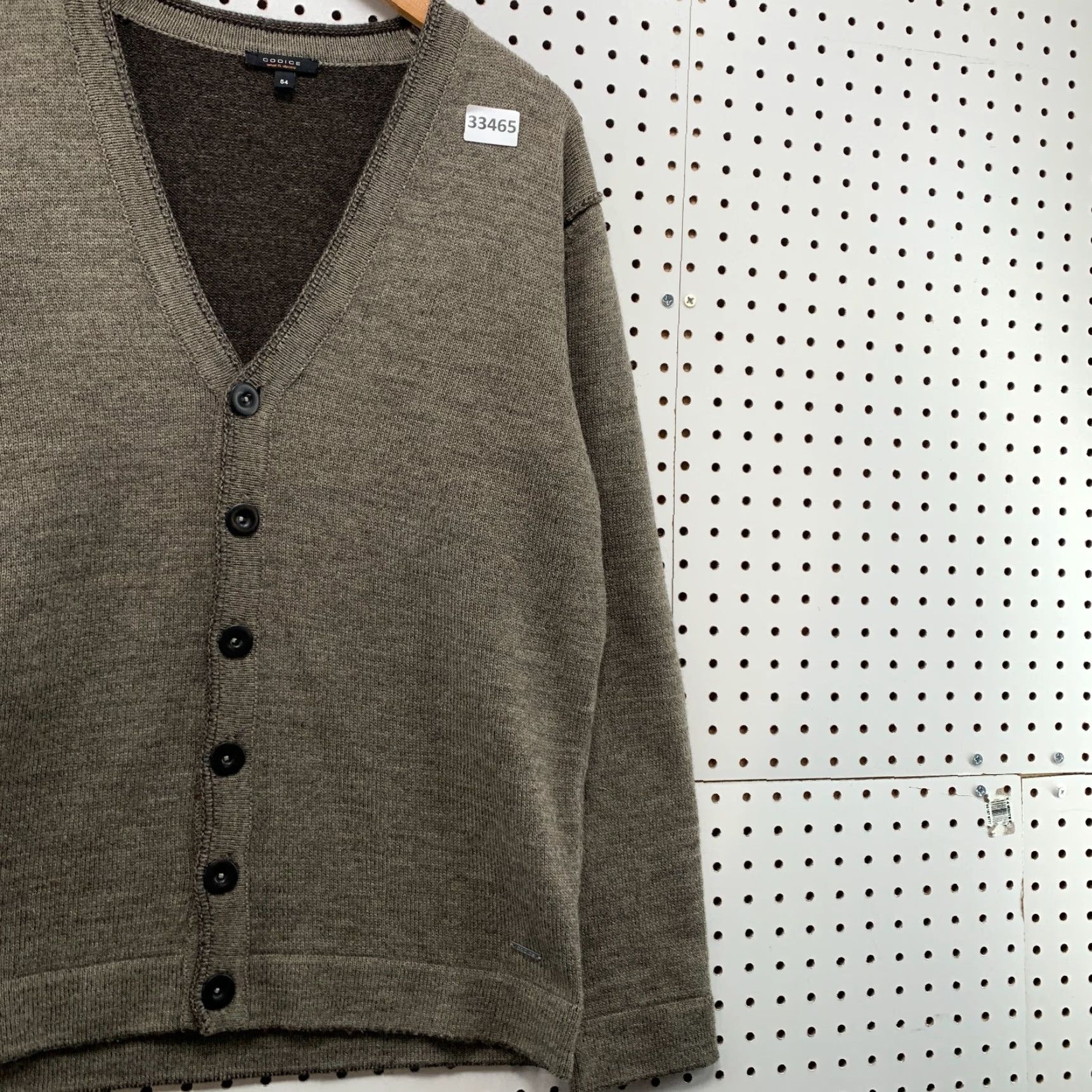 Vintage VINTAGE Codice Alpaca Wool Cardigan Sweater Mens Size L Brown Button Tight-Knit V-Neck Made in Italy Size US L / EU 52-54 / 3 - 4 Thumbnail