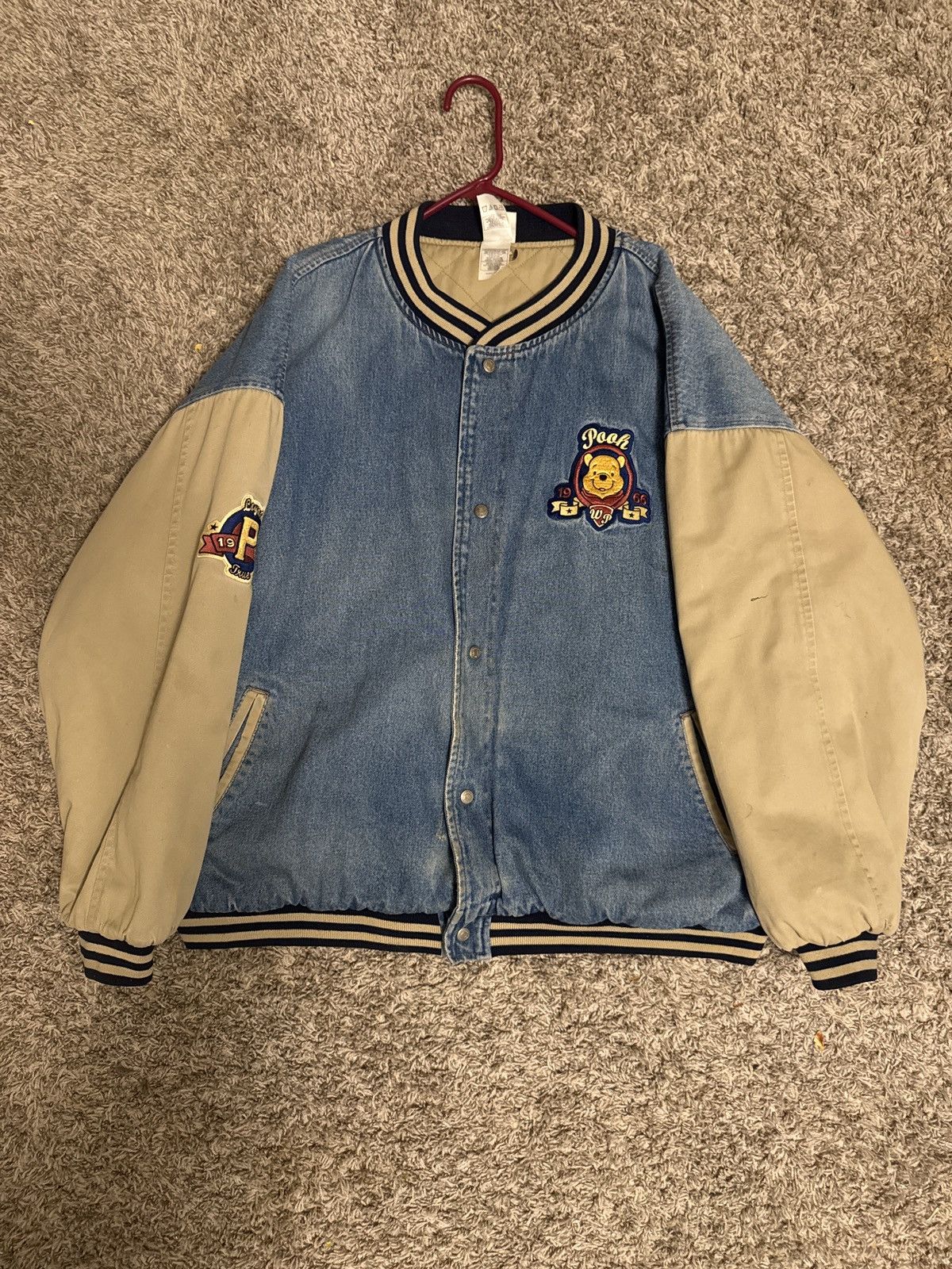 Disney Vintage Disney Pooh Bomber Jacket Size US XXL / EU 58 / 5 - 1 Thumbnail