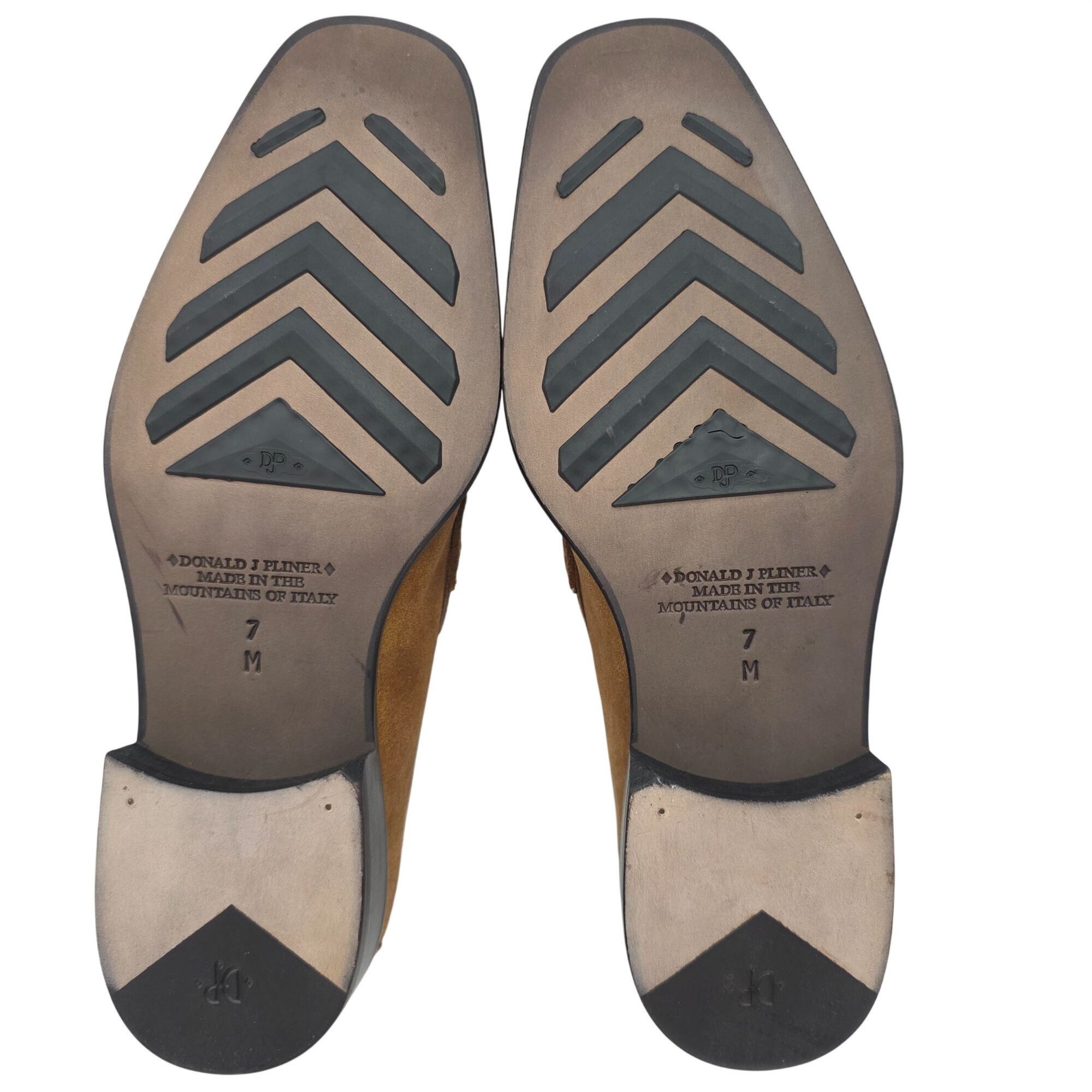Donald Pliner NEW Donald J. Pliner Italy Camel Tan Sport Suede Loafers 7M Size US 7 / EU 40 - 3 Thumbnail