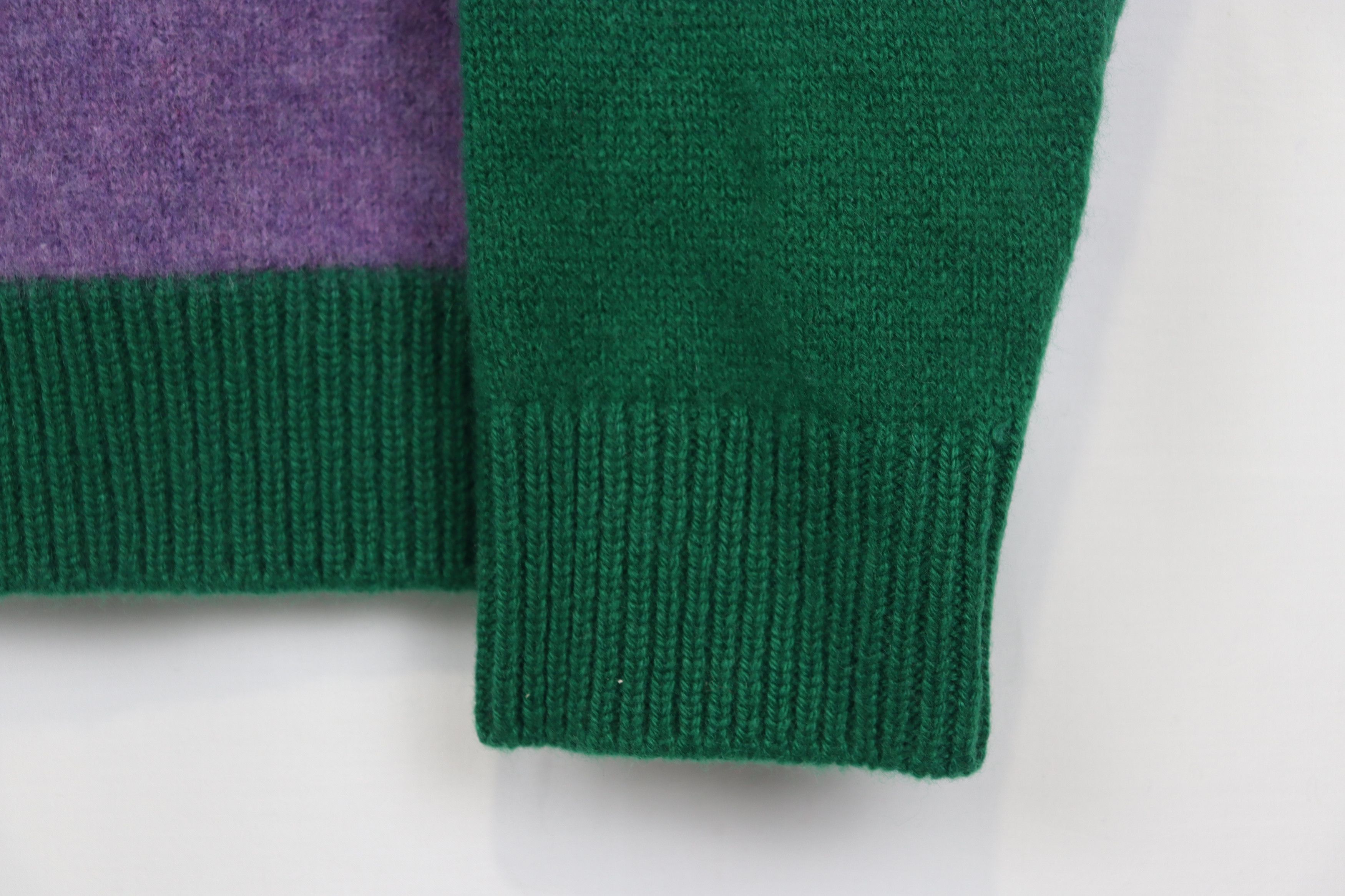 The Elder Statesman o1rshd11223 Mordechai Henley Rugby Kelly Green/Amethyst Size US M / EU 48-50 / 2 - 5 Thumbnail
