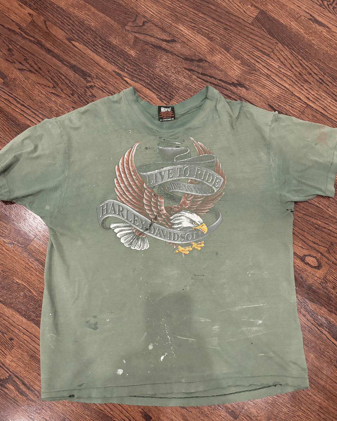 Vintage Vintage Harley Davidson T Shirt Size US XL / EU 56 / 4 - 2 Thumbnail