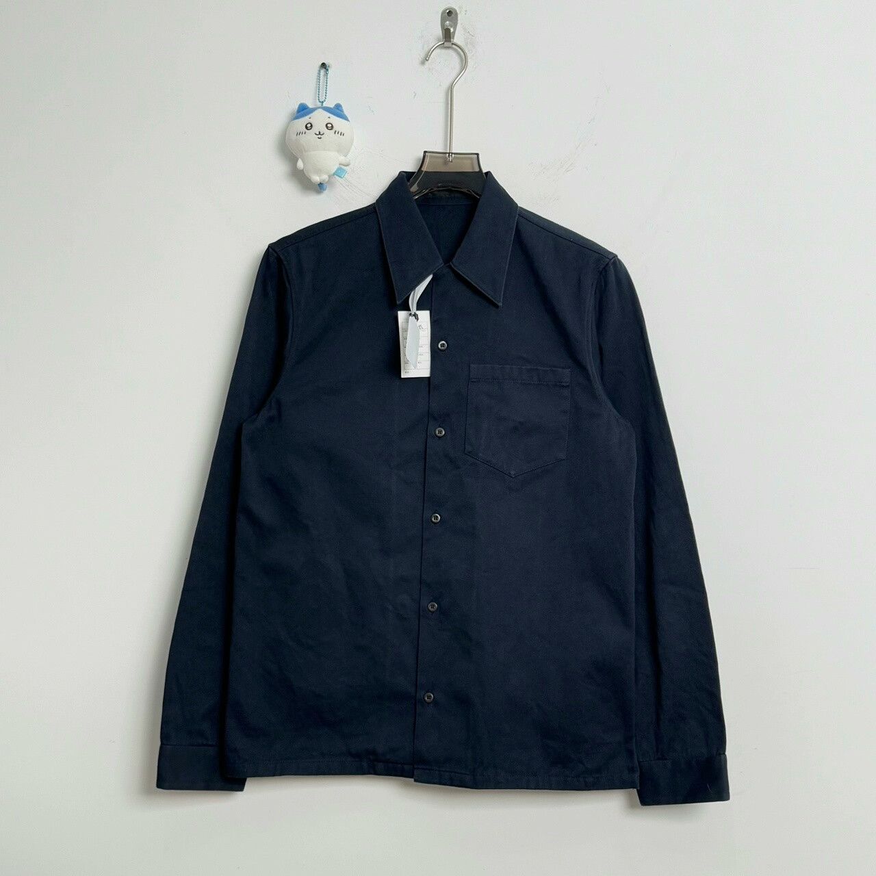 Prada Prada Navy Blue Work Shirt Size M Size US M / EU 48-50 / 2 - 1 Thumbnail