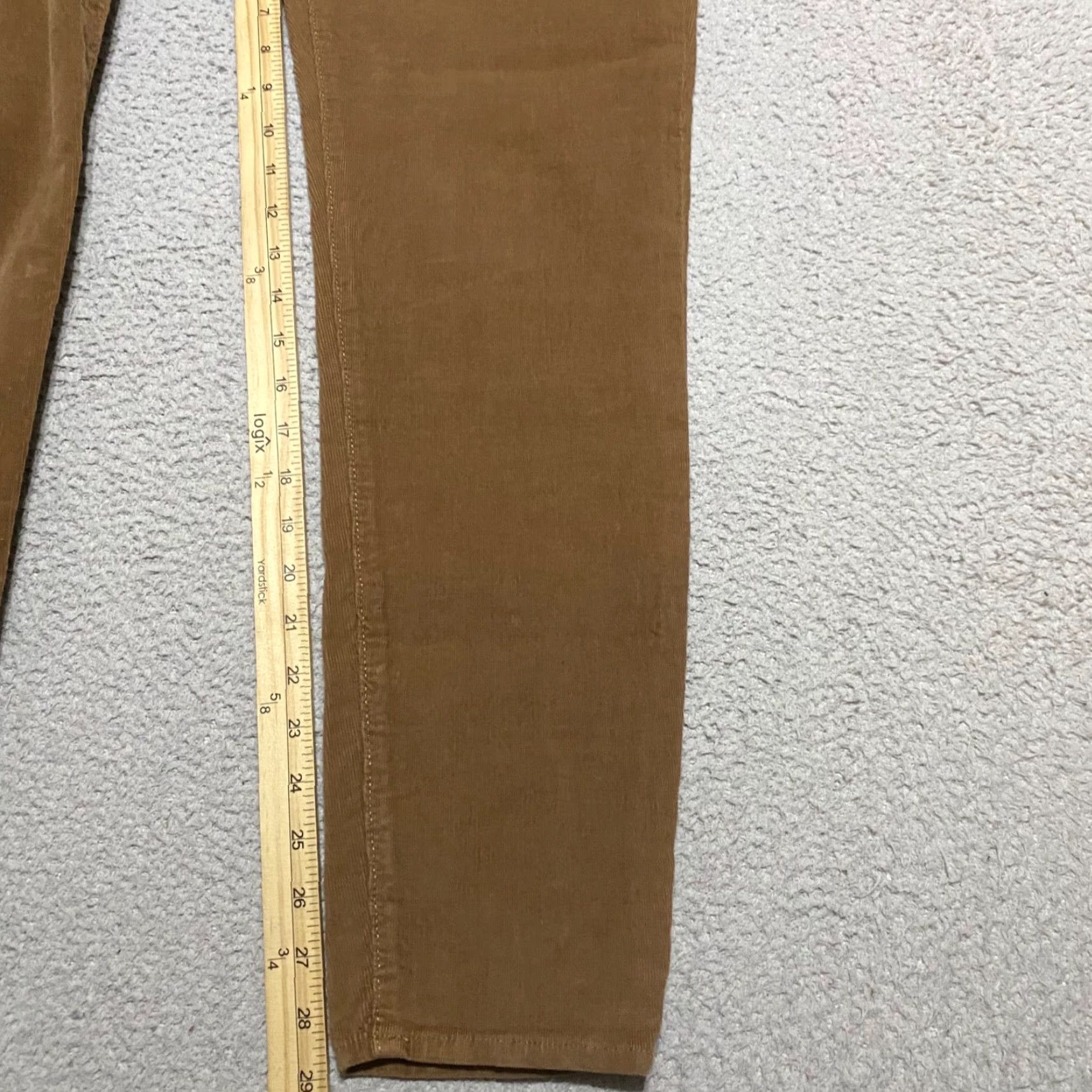 Lucky Brand Lucky Brand Womens Jeans Brown Corduroy Sofia Skinny Mid Rise 12 Adult Regular 29in Inseam 30in Waist 5-Pocket Stretch Corduroy Brown Jeans Women Size 34" / US 12 / IT 48 - 6 Thumbnail