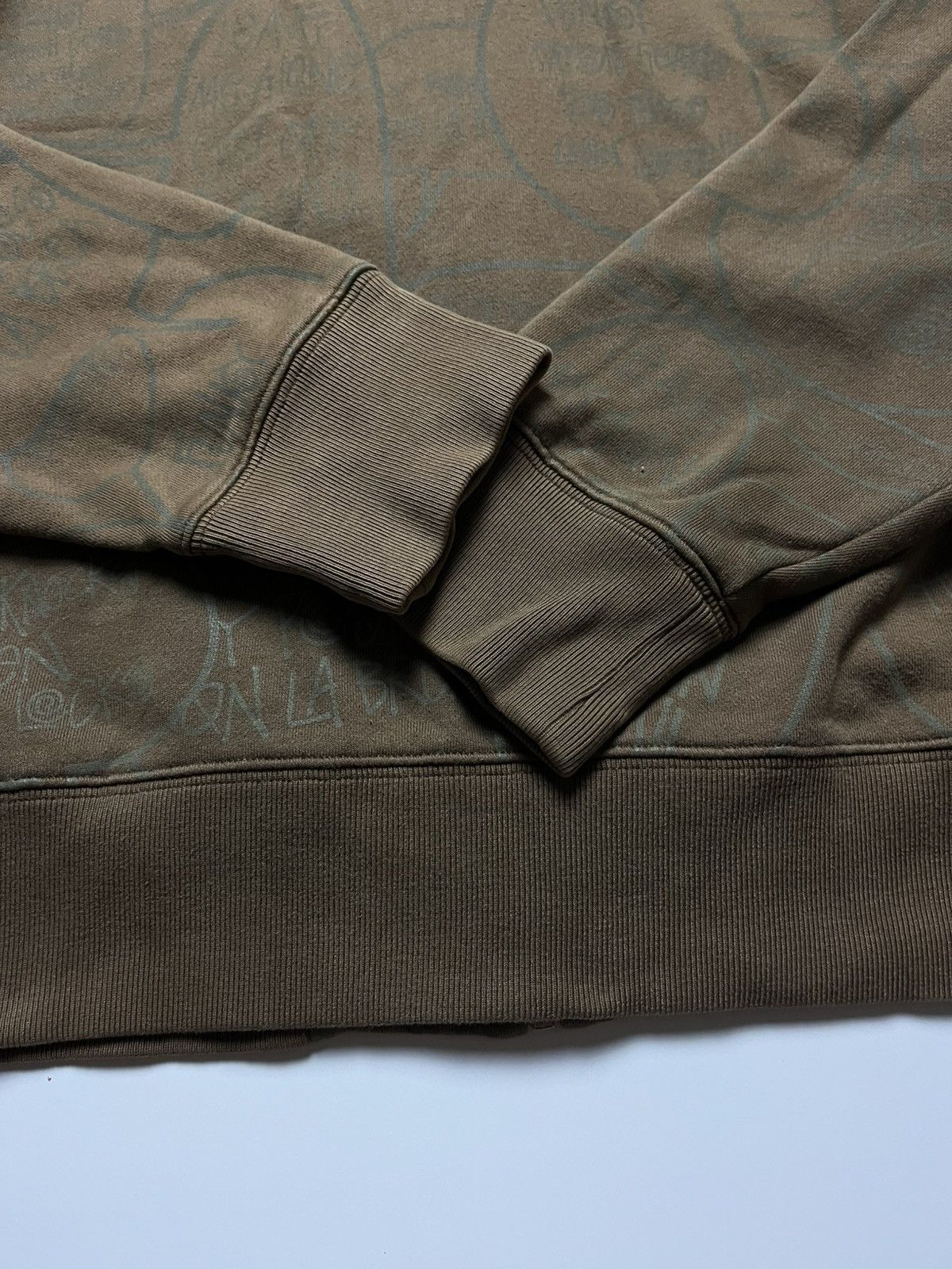 Stussy Stüssy All-Over Graffiti-Print Full-Zip Hoodie Brown – 2000s Size US XL / EU 56 / 4 - 15 Thumbnail