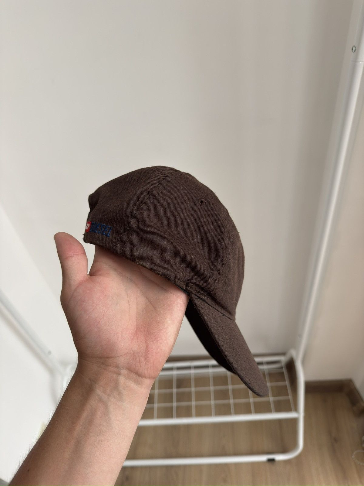 Diesel Vintage DIESEL Brown Y2K Distressed cap hat Size ONE SIZE - 4 Thumbnail