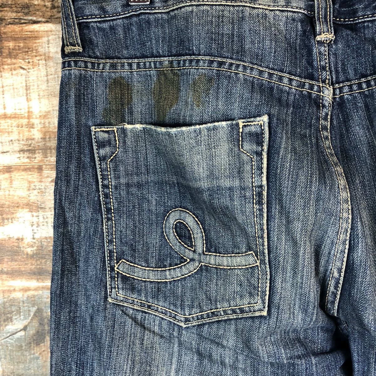 Seven 7 DL Seven 7 Blue Distressed Denim Pants #C204 Size US 32 / EU 48 - 16 Thumbnail
