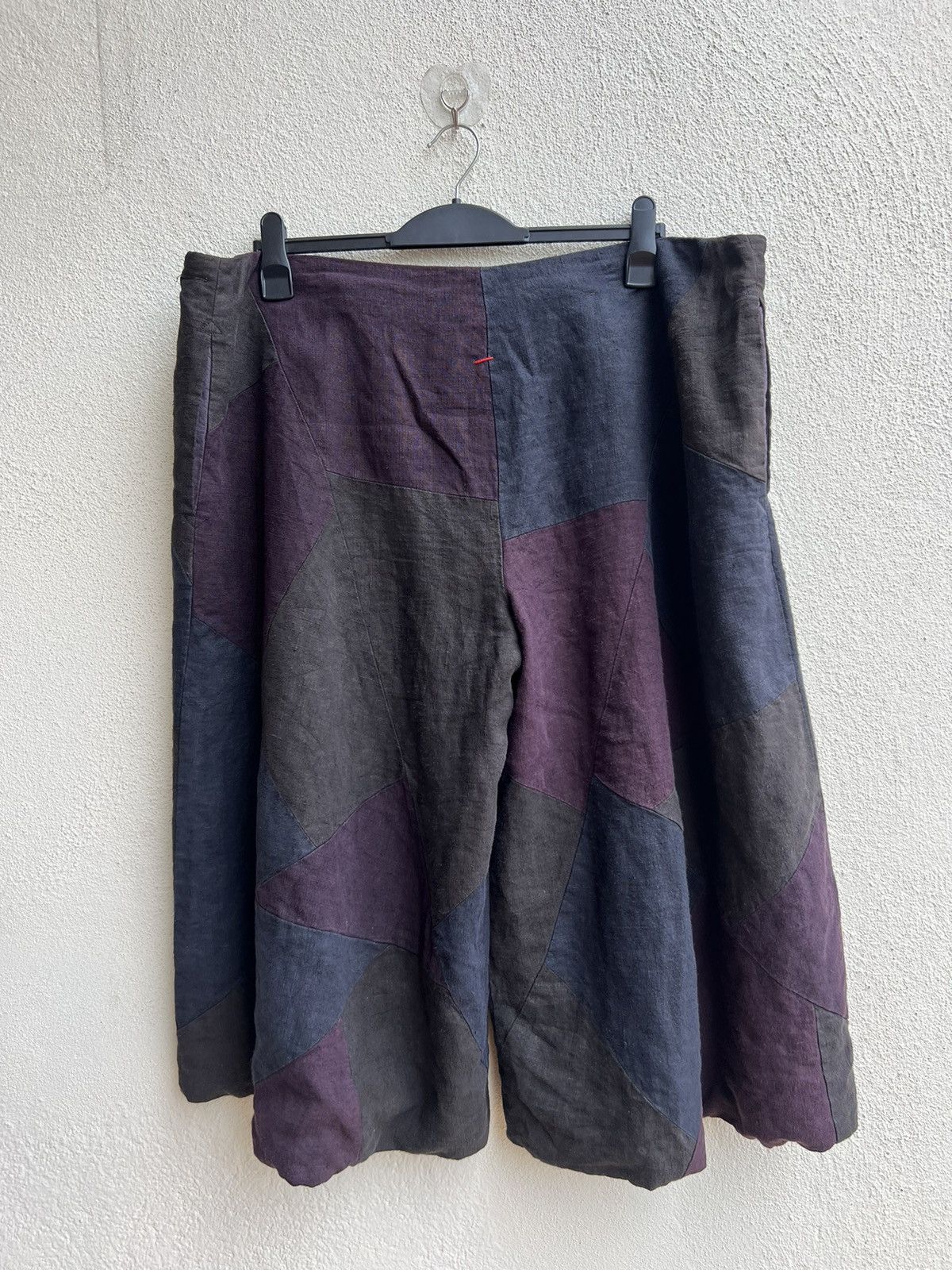 Casey Casey × Casey Vidalenc Casey Vidalenc Multi Colour Patchwork Super Wide Linen Pant Size US 32 / EU 48 - 24 Thumbnail