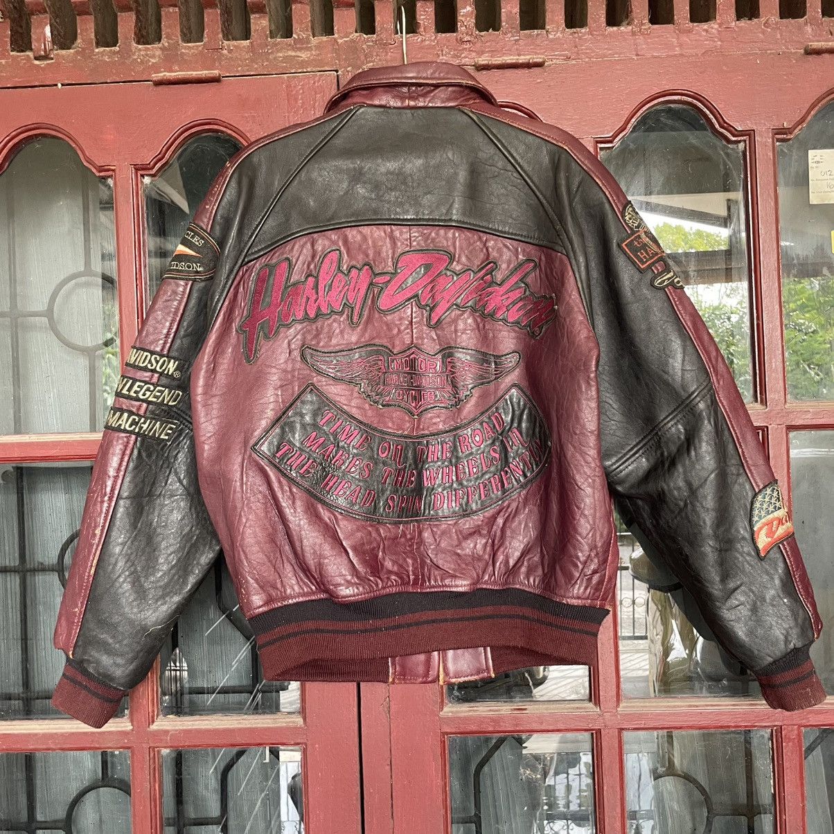 Harley Davidson Harley Davidson 90s - Vintage Leather Racing Jacket Size US M / EU 48-50 / 2 - 12 Thumbnail