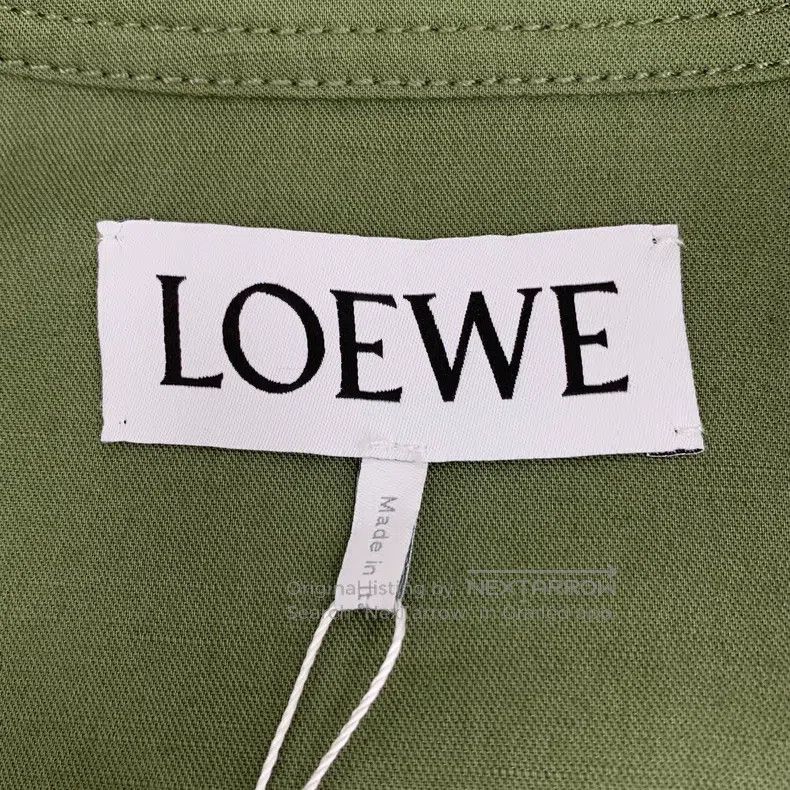 Loewe Loewe Green Logo Embossed Leather Branding Cotton Collar S Size XS / US 0-2 / IT 36-38 - 6 Thumbnail