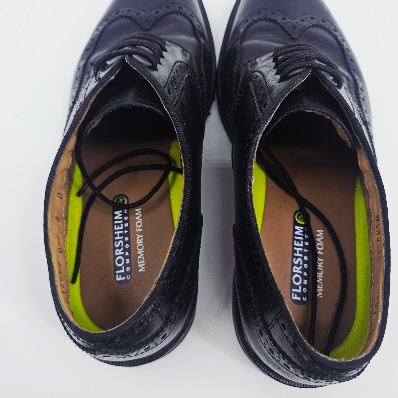 Florsheim Florsheim CT Network Wing Tip Oxford Black Leather Shoe 8 D Size US 8 / EU 41 - 7 Thumbnail