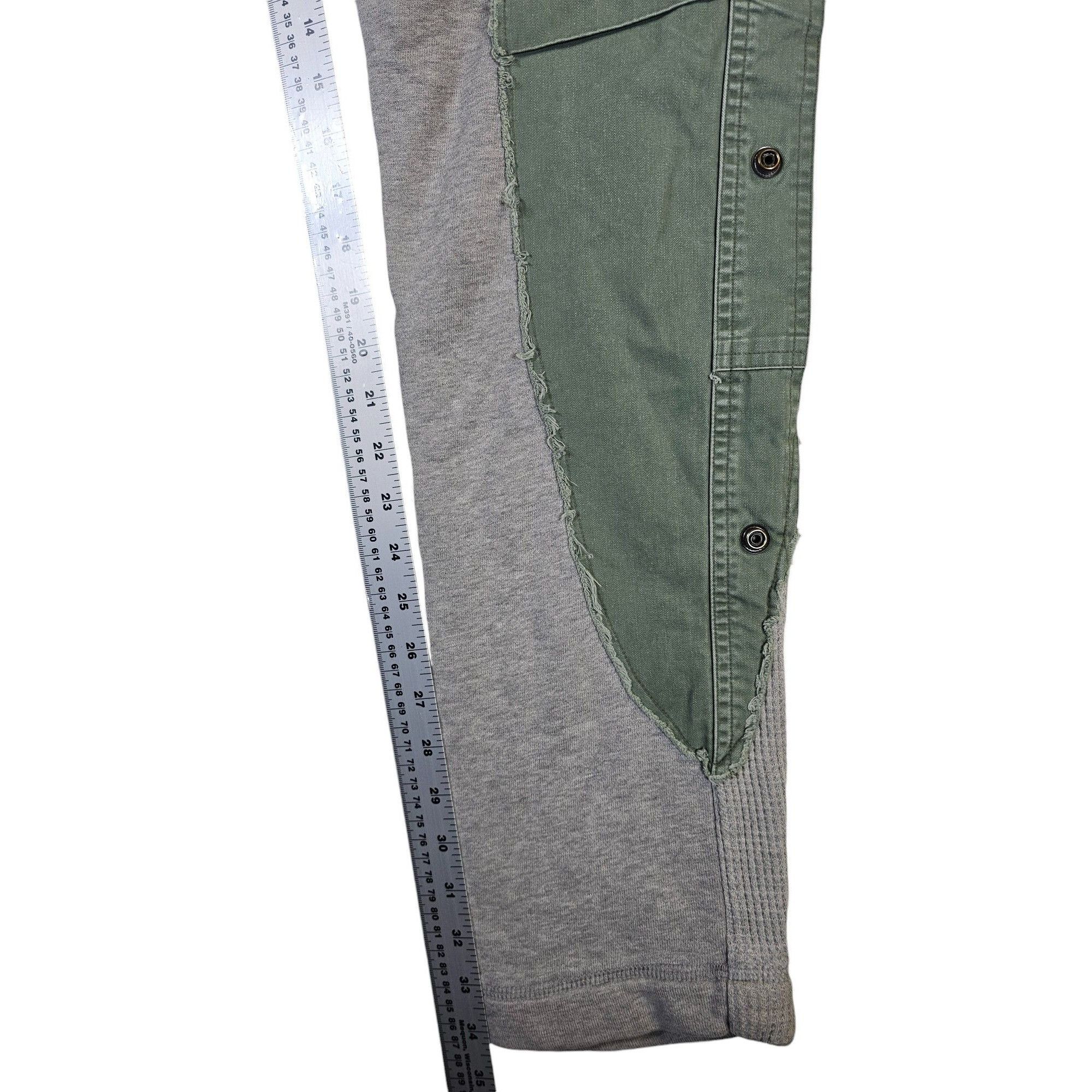 Greg Lauren 50/50 Army/Terry Slim Fit Cargo Jogger Pants - G