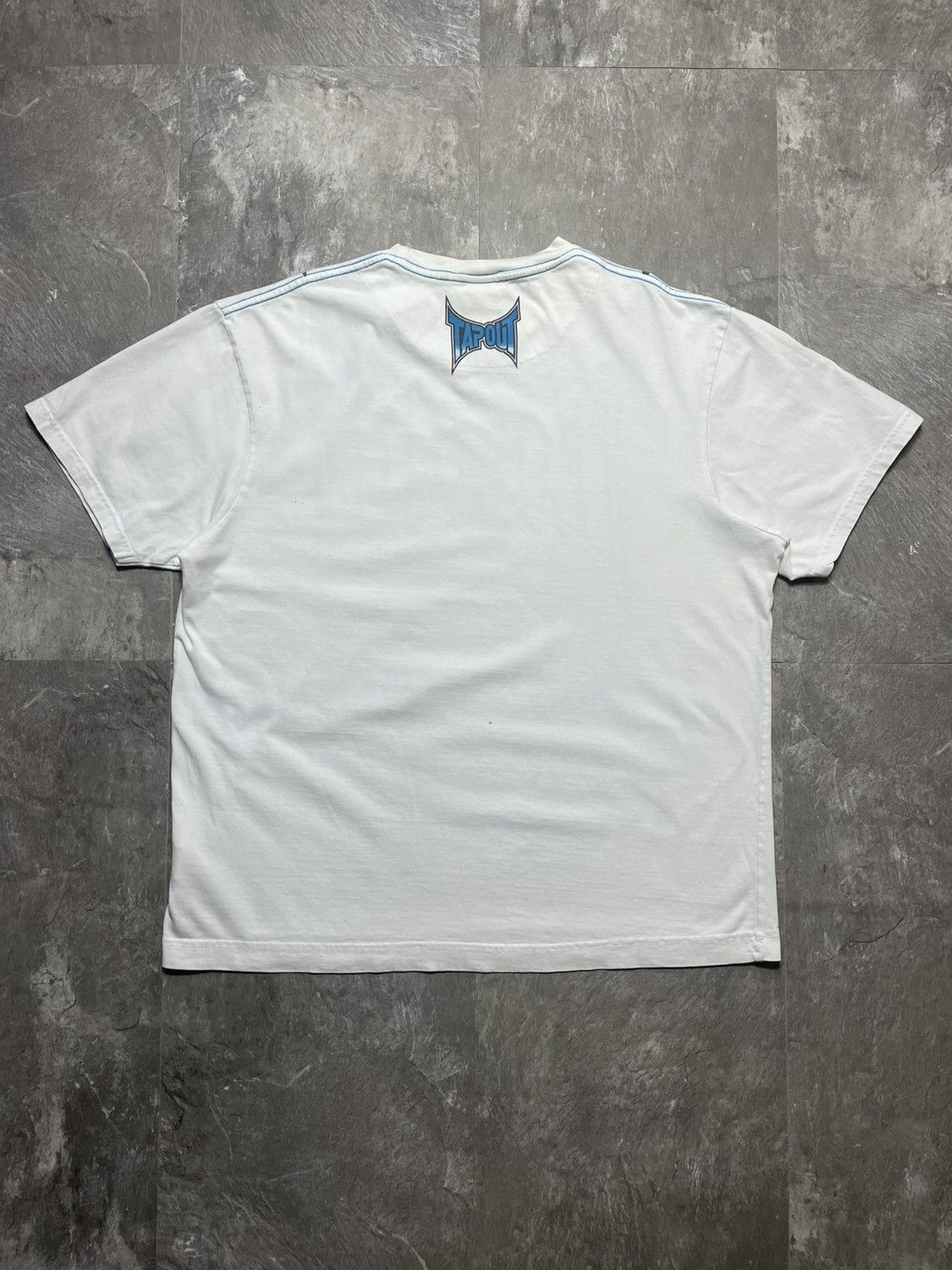Tapout Crazy Vintage Y2k Rare Tapout Skull White All Over Print Size US XL / EU 56 / 4 - 5 Thumbnail