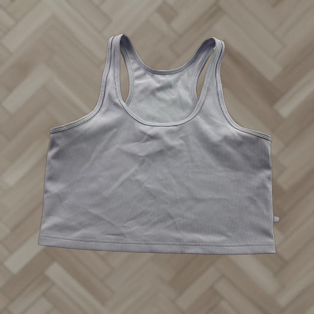 Lululemon Lululemon Ribbed Sleeveless Crop Tank Top Women's 10 Purple Workout Yoga Racerback Cropped Shirt Summer Activewear Size L / US 10 / IT 46 - 1 Thumbnail