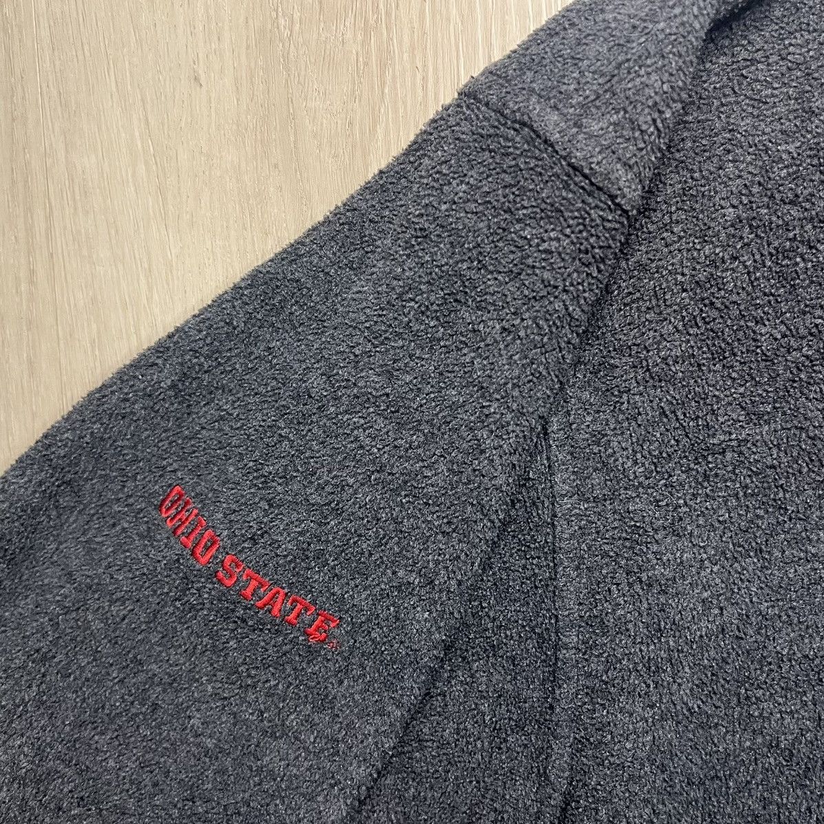 Columbia WORN Colombia Ohio State Buckeyes Quarter Zip Fleece Grey Size US L / EU 52-54 / 3 - 3 Thumbnail