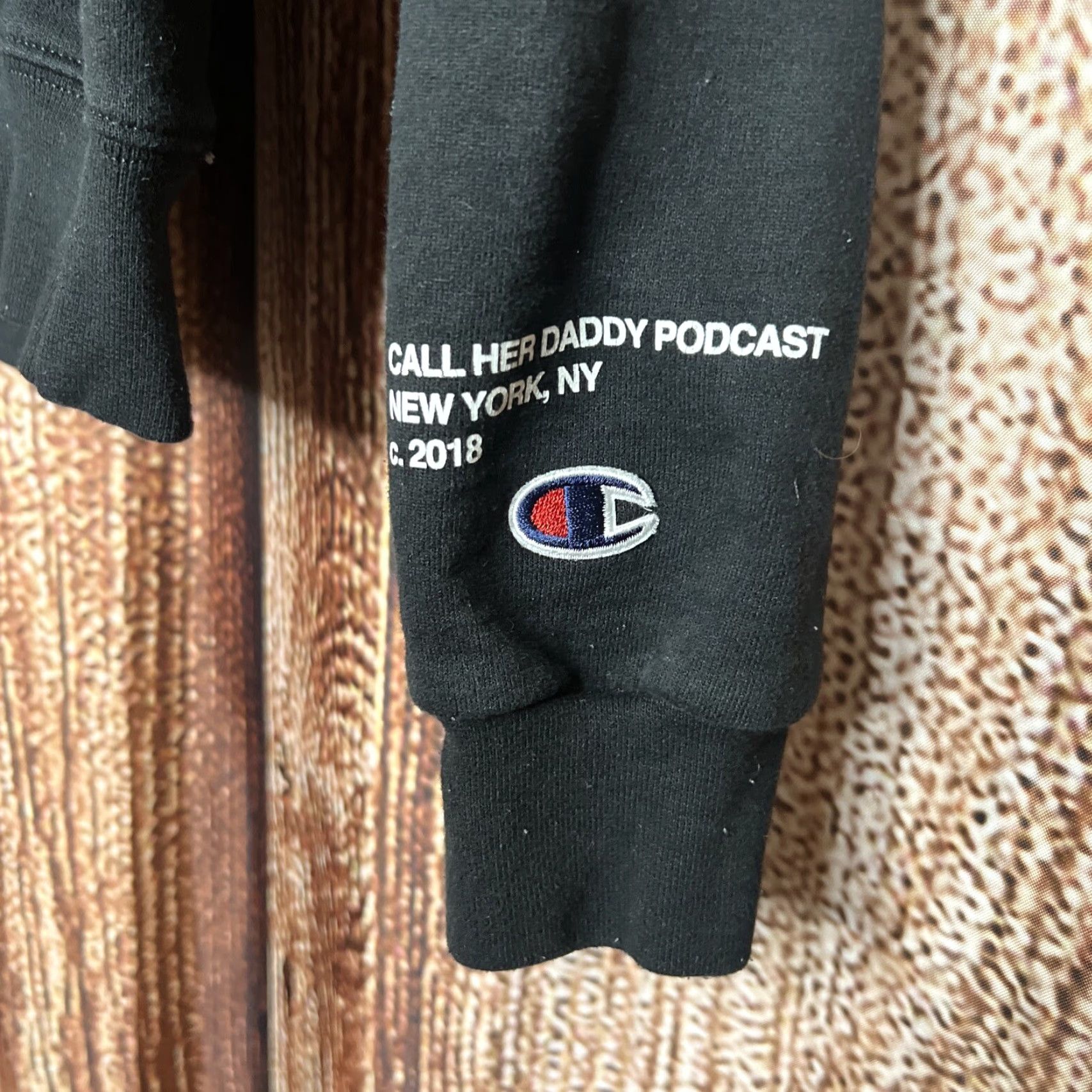 Champion Champion Hoodie Men S Black "Degrade Me" Call Her Daddy Podcast Barstool Sports Degrade Me Graphic Print Pockets Hooded All Seasons Pullover Size US S / EU 44-46 / 1 - 2 Thumbnail