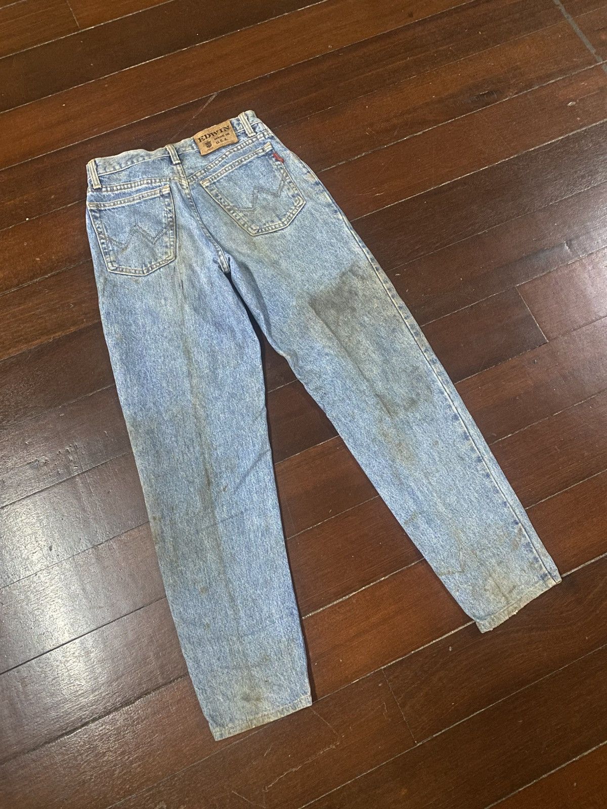 Edwin Vintage 80s Edwin made in USA Western baggy cropped Jeans Size US 27 - 8 Thumbnail