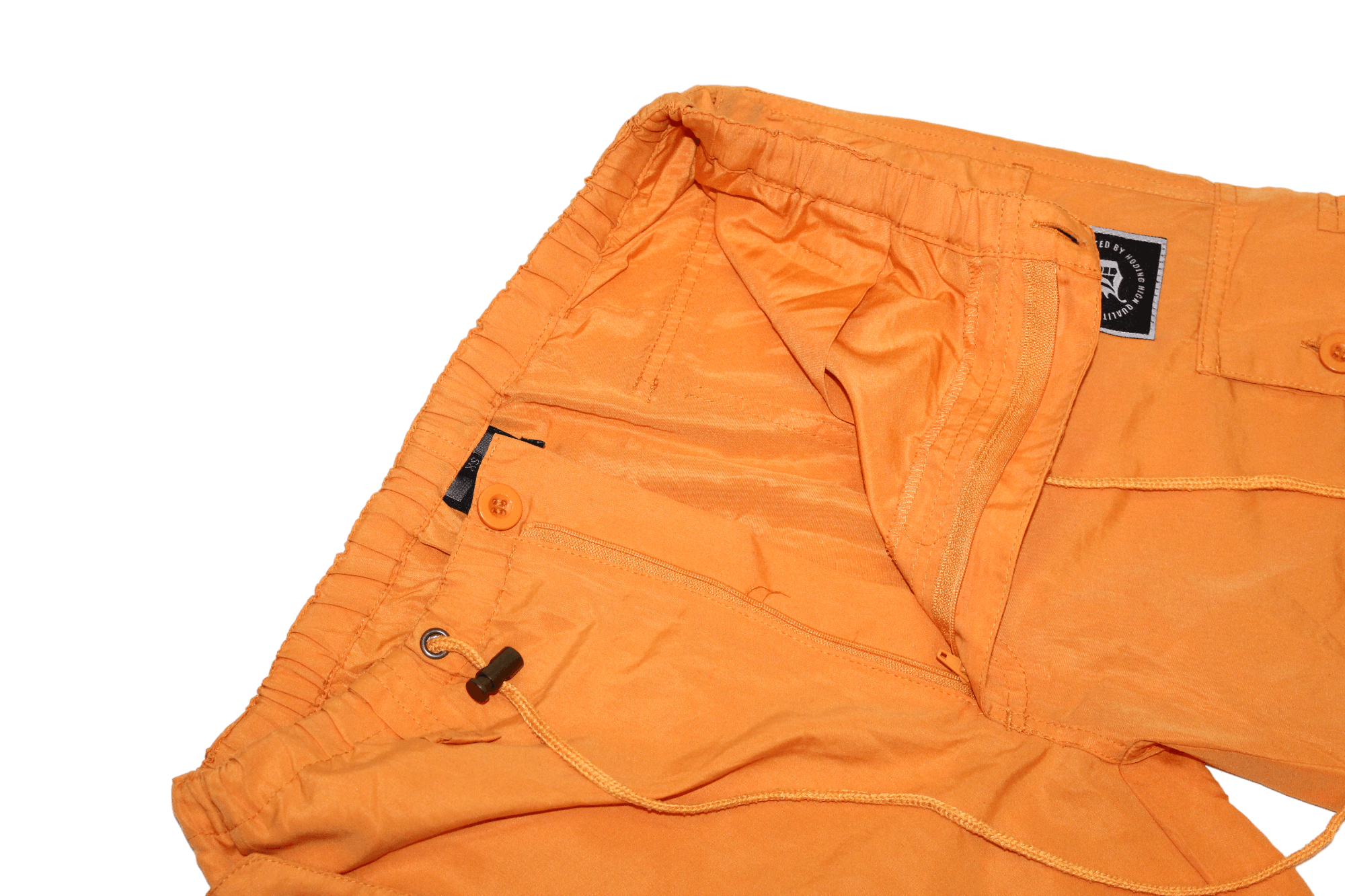Japanese Brand VTG Body Maker JP Drawsting Waist Nylon Utility Cargo Pants Size US 30 / EU 46 - 6 Thumbnail