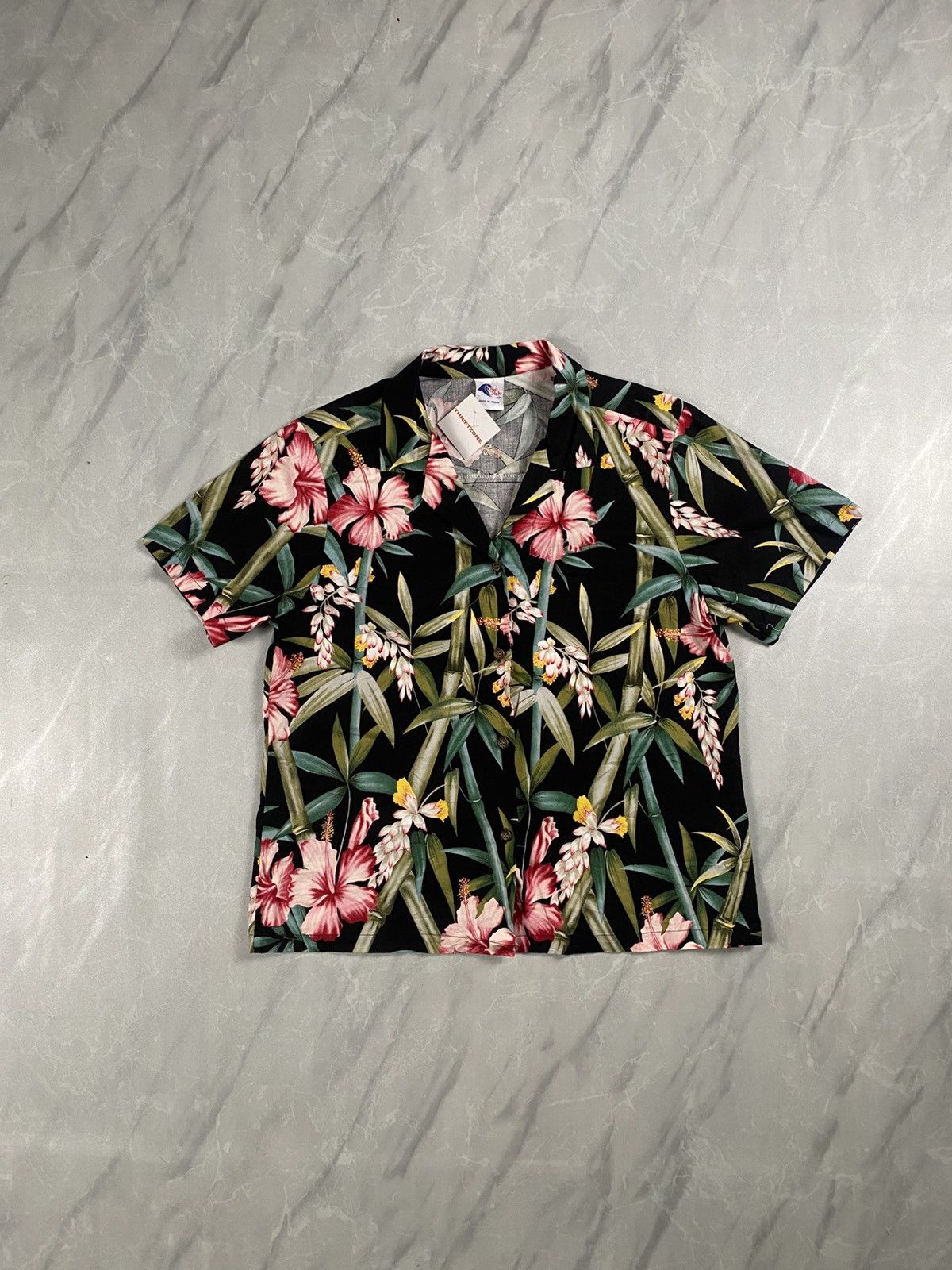 Other Rare Vintage 90s Nui Nalu Hawaiian Floral Open Collar Size US S / EU 44-46 / 1 - 1 Thumbnail