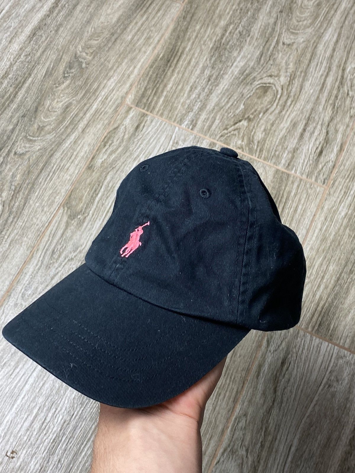 Polo Ralph Lauren × Vintage Cap Polo Ralph Lauren Vintage Streetwear Y2k Denim Pink Size ONE SIZE - 1 Thumbnail