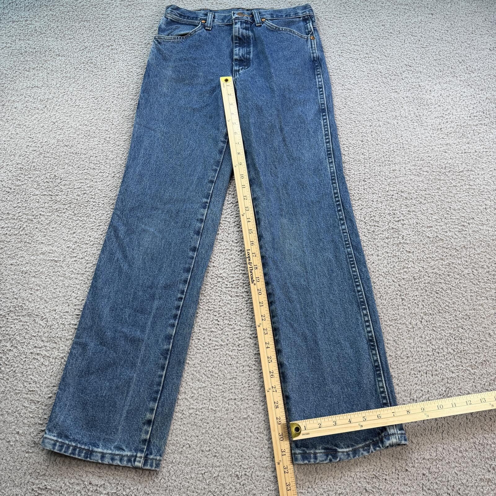 Wrangler Vintage Wrangler 936 Slim Fit Jeans 29x32 Light Wash Cowboy Size US 29 - 4 Thumbnail