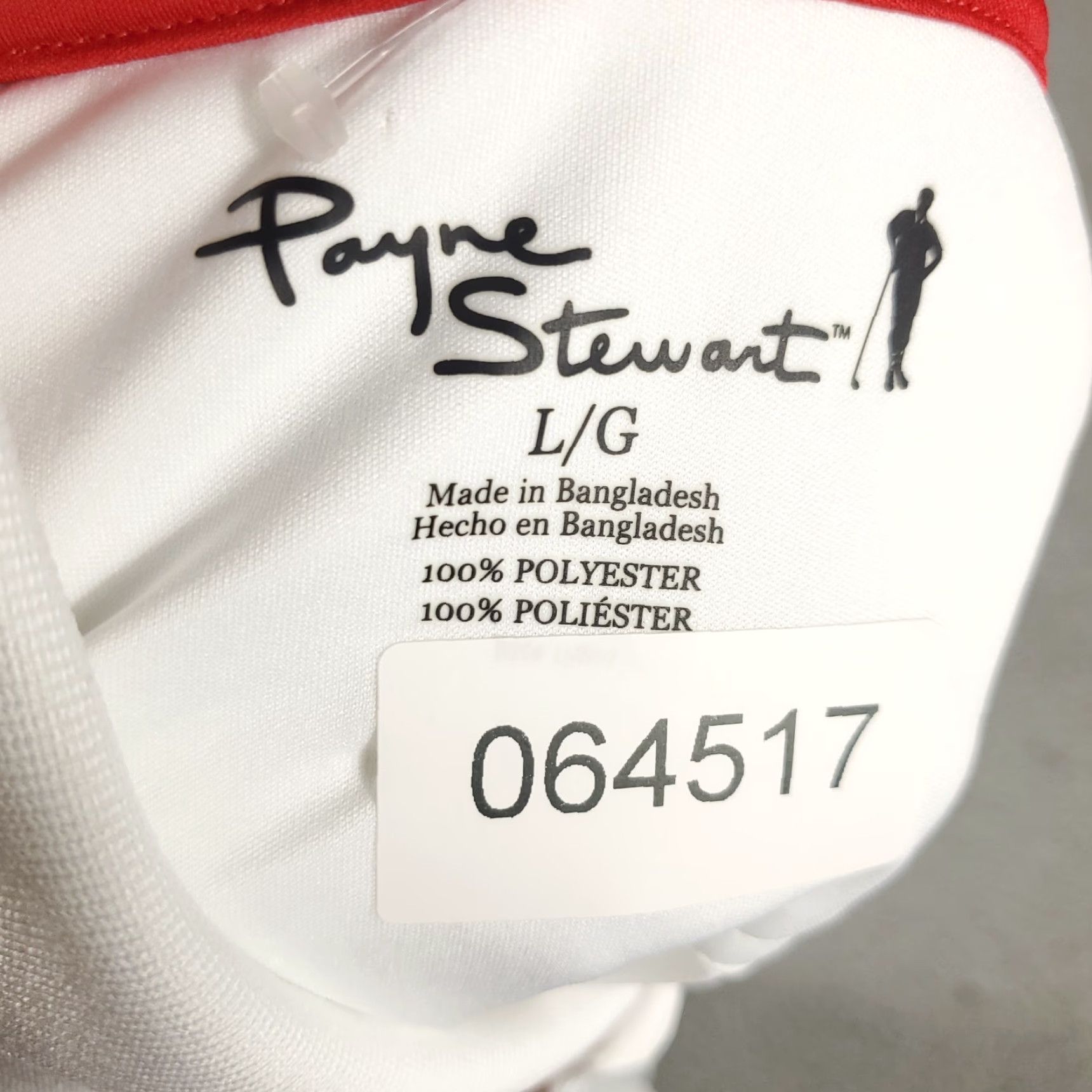 Vintage Payne Stewart Polo Shirt Mens Large White Golf Casual Short Sleeve Polo Size US L / EU 52-54 / 3 - 7 Thumbnail