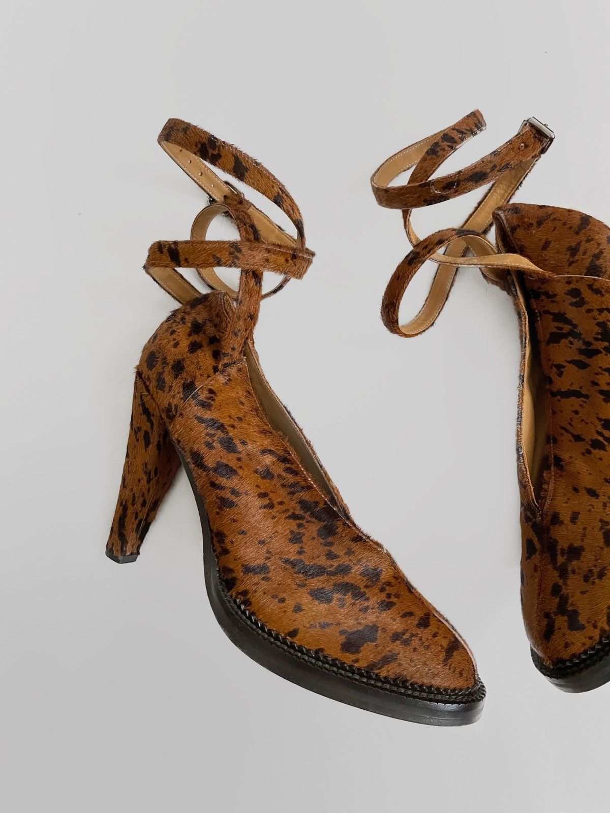 Damir Doma × Designer Archive Damir Doma fur/leather heels shoes Size US 10 / IT 40 - 2 Thumbnail