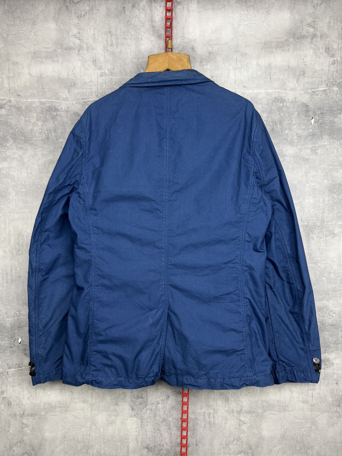 Burberry Men's Burberry Coat Blazer Blue L Cotton Men Brit Jacket Size US L / EU 52-54 / 3 - 4 Thumbnail