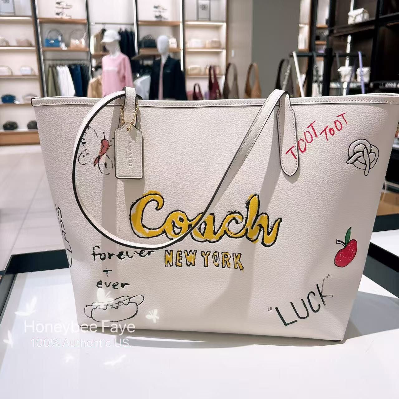 Coach NWT Coach City Tote Bag With Sketch Print CAK18 | Grailed