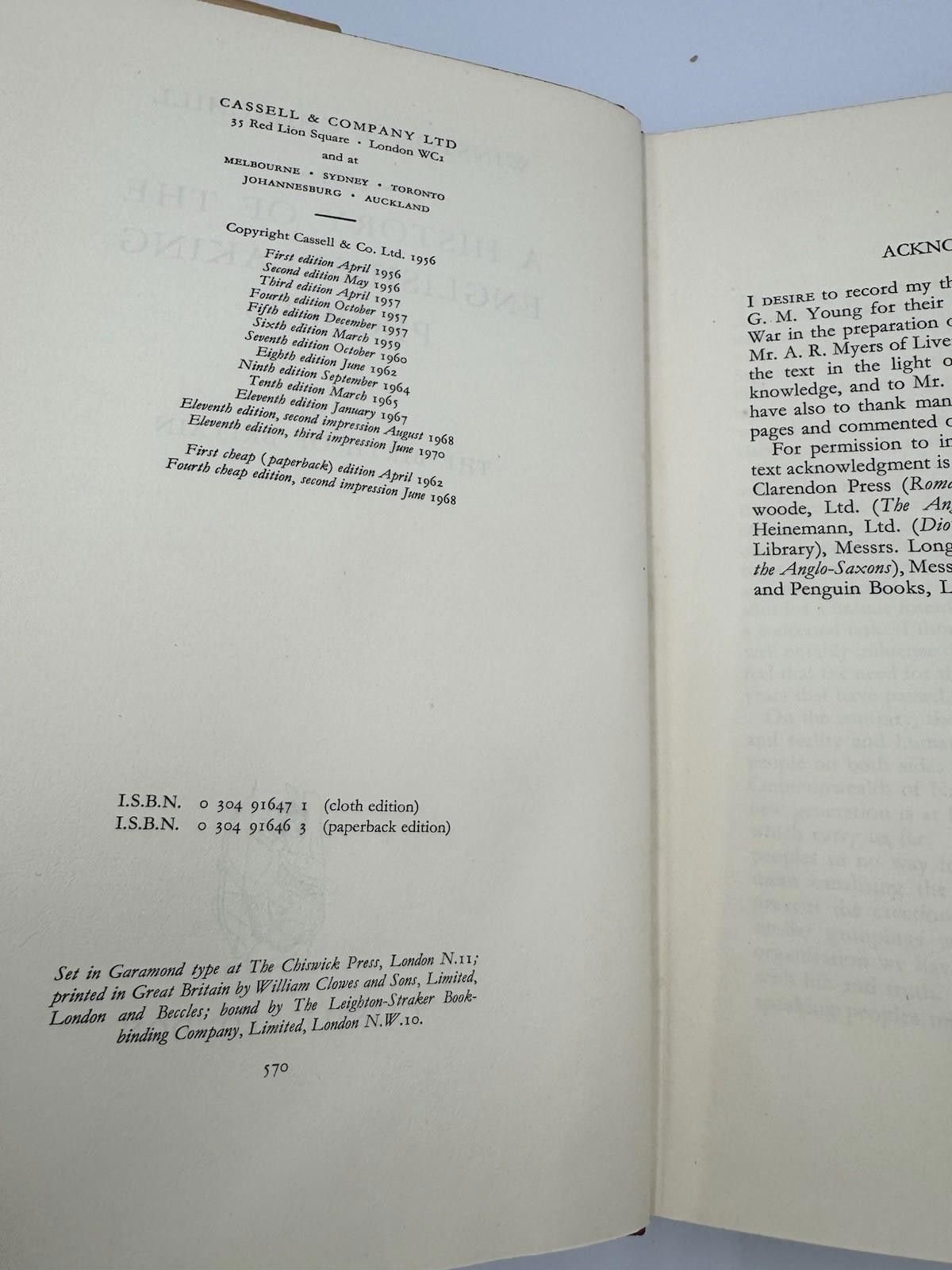 Other Churchill History of English-Speaking Peoples First UK Ed. S Size ONE SIZE - 3 Thumbnail