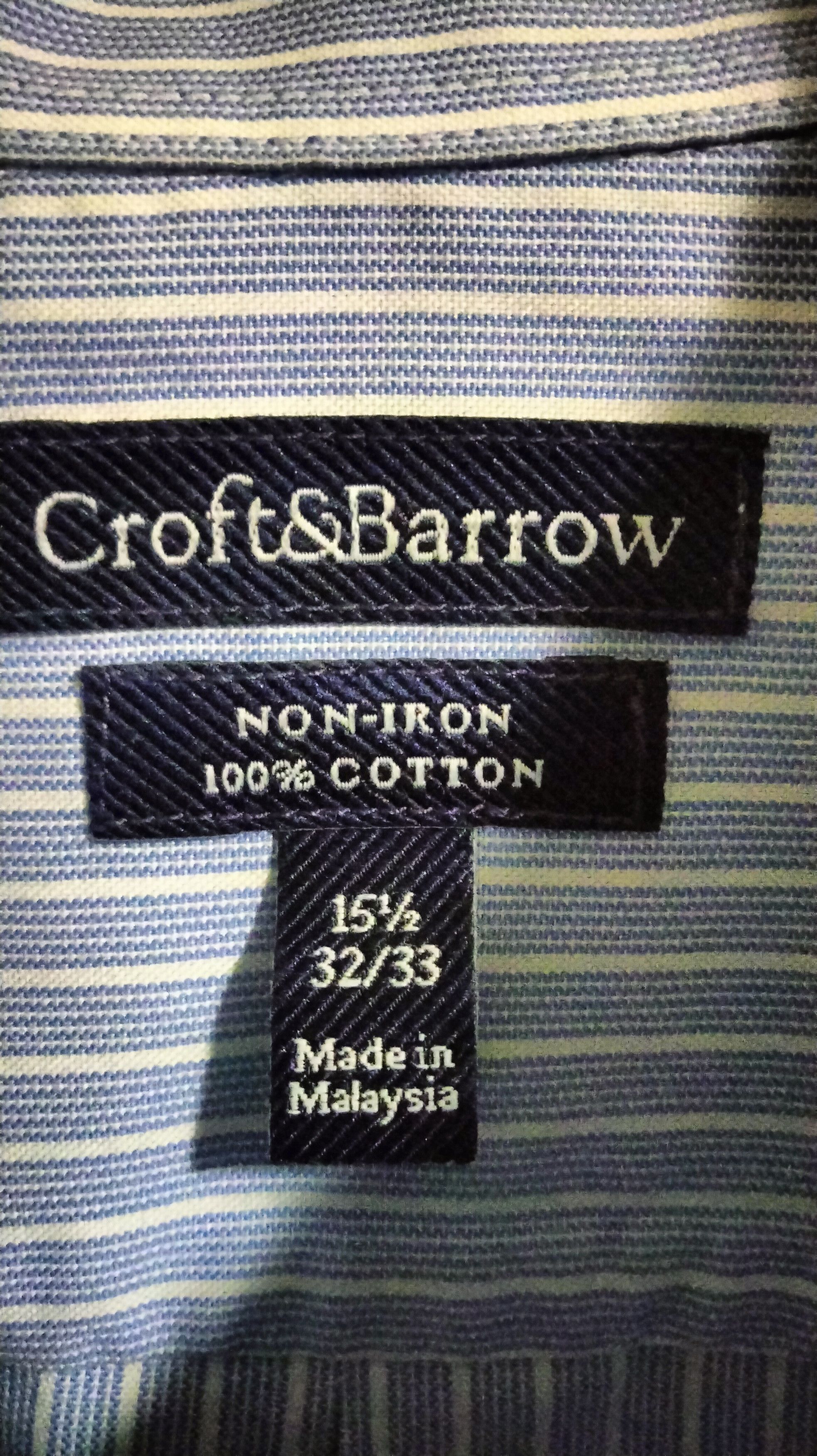 Croft & Barrow CROFTS&BARROW CLASSIC FIT 16 1/2 32-33 IVY LEAGUE Size US M / EU 48-50 / 2 - 3 Thumbnail