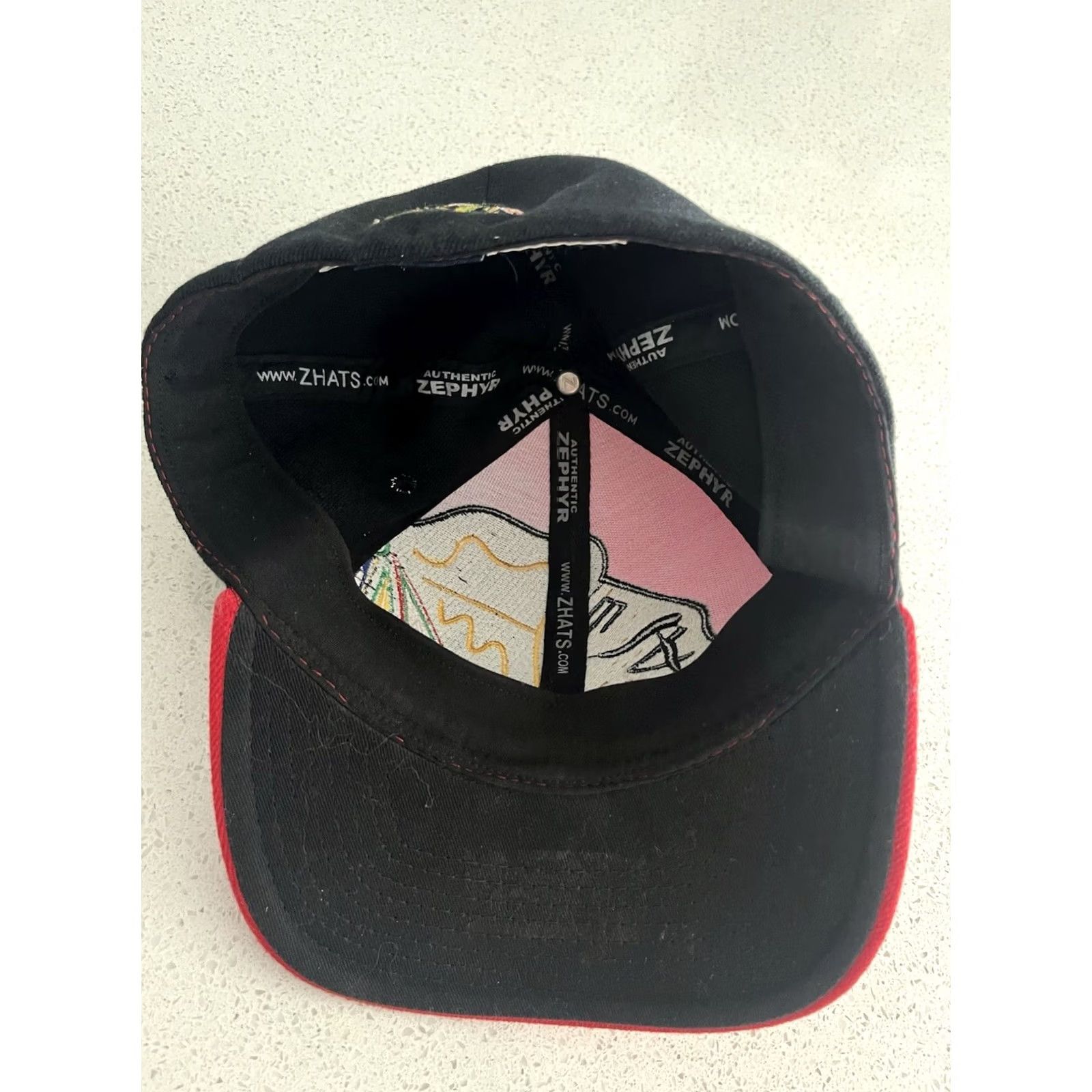 Zephyr VINTAGE Zephyr NHL Chicago Blackhawks Snapback Hat Men S Red Logo Hat Size ONE SIZE - 5 Thumbnail