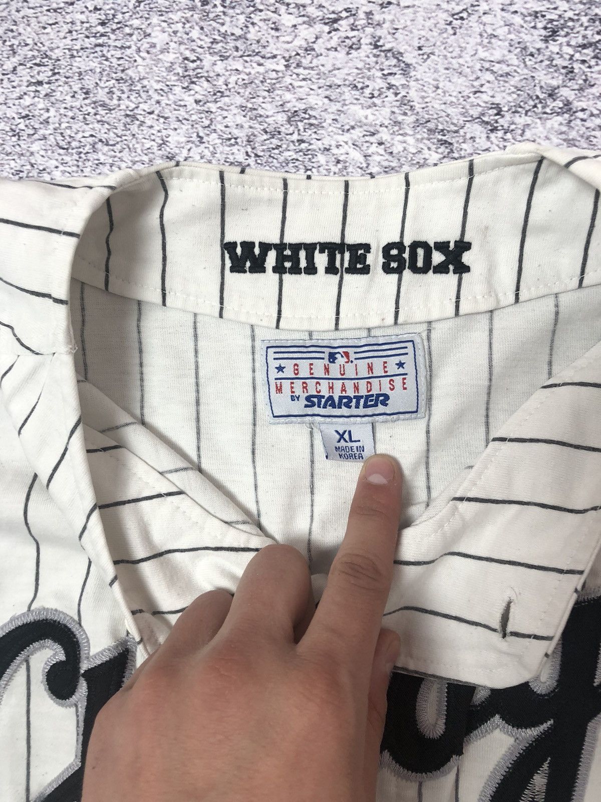 Other Vintage jersey White Box rare made in usa Chicago ykk men’s Size US XL / EU 56 / 4 - 7 Thumbnail